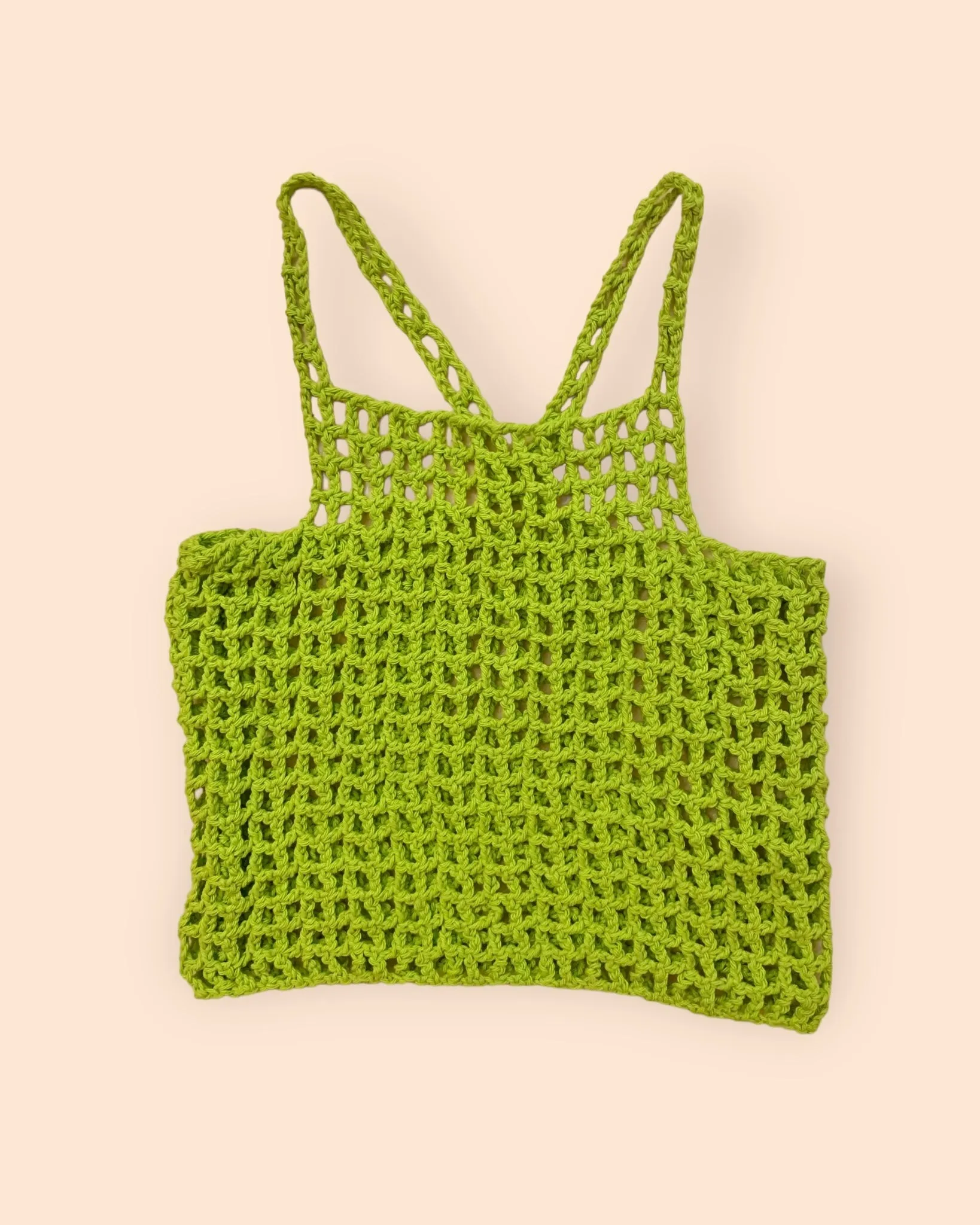 Hot as hell crochet crop tank