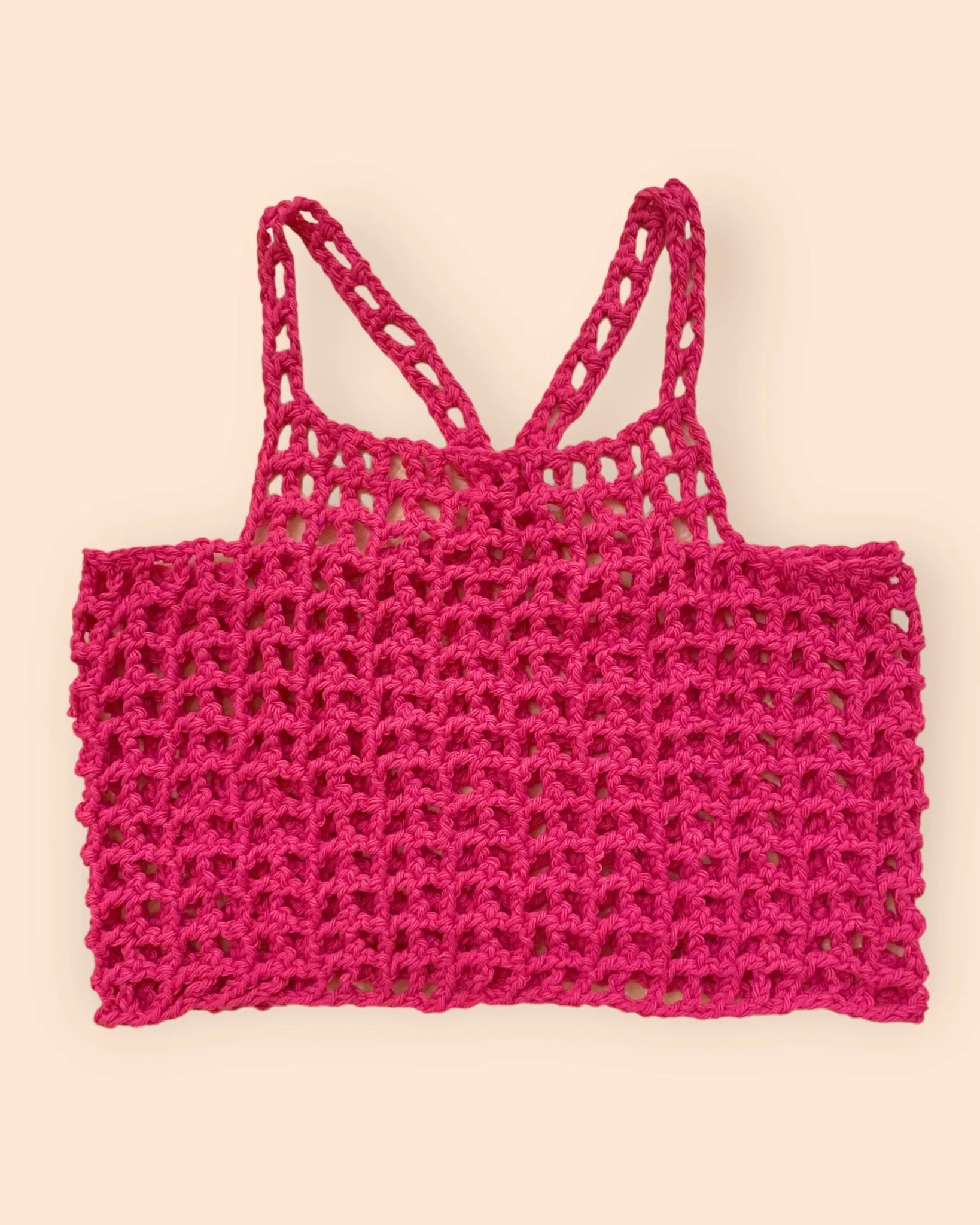 Hot as hell crochet crop tank