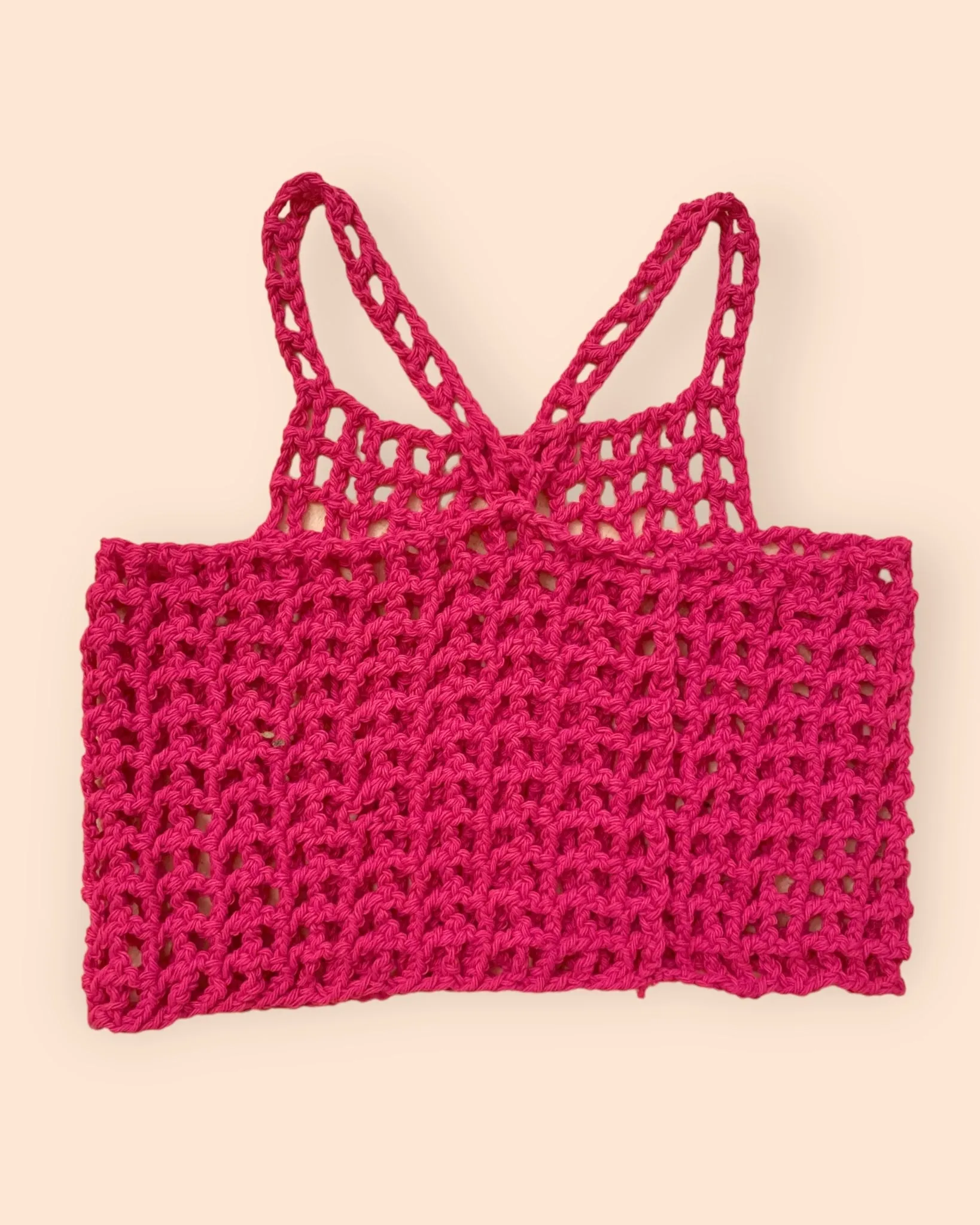 Hot as hell crochet crop tank