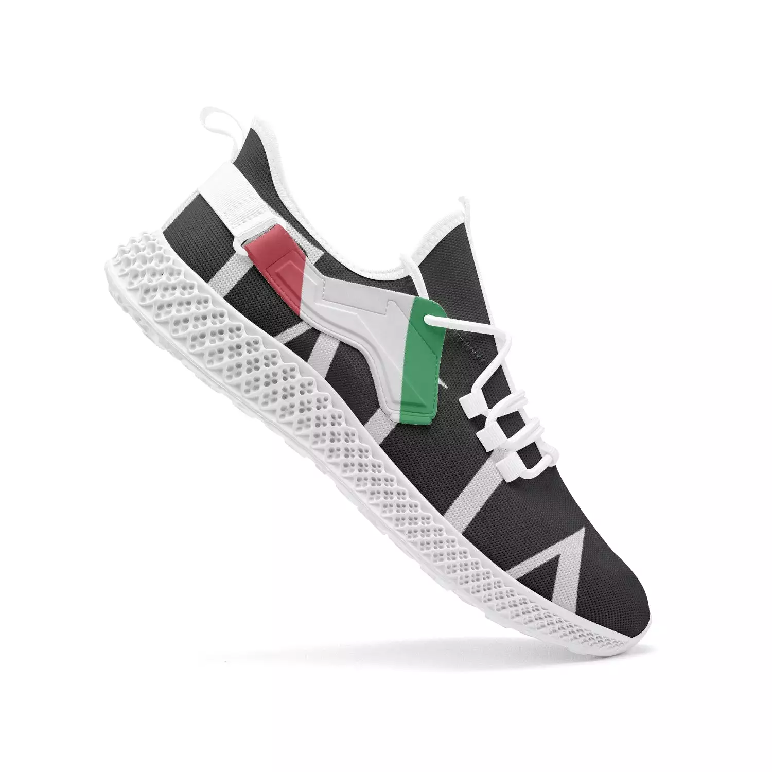 Italia Net Mesh Knit Sneakers Black - men/women sizes