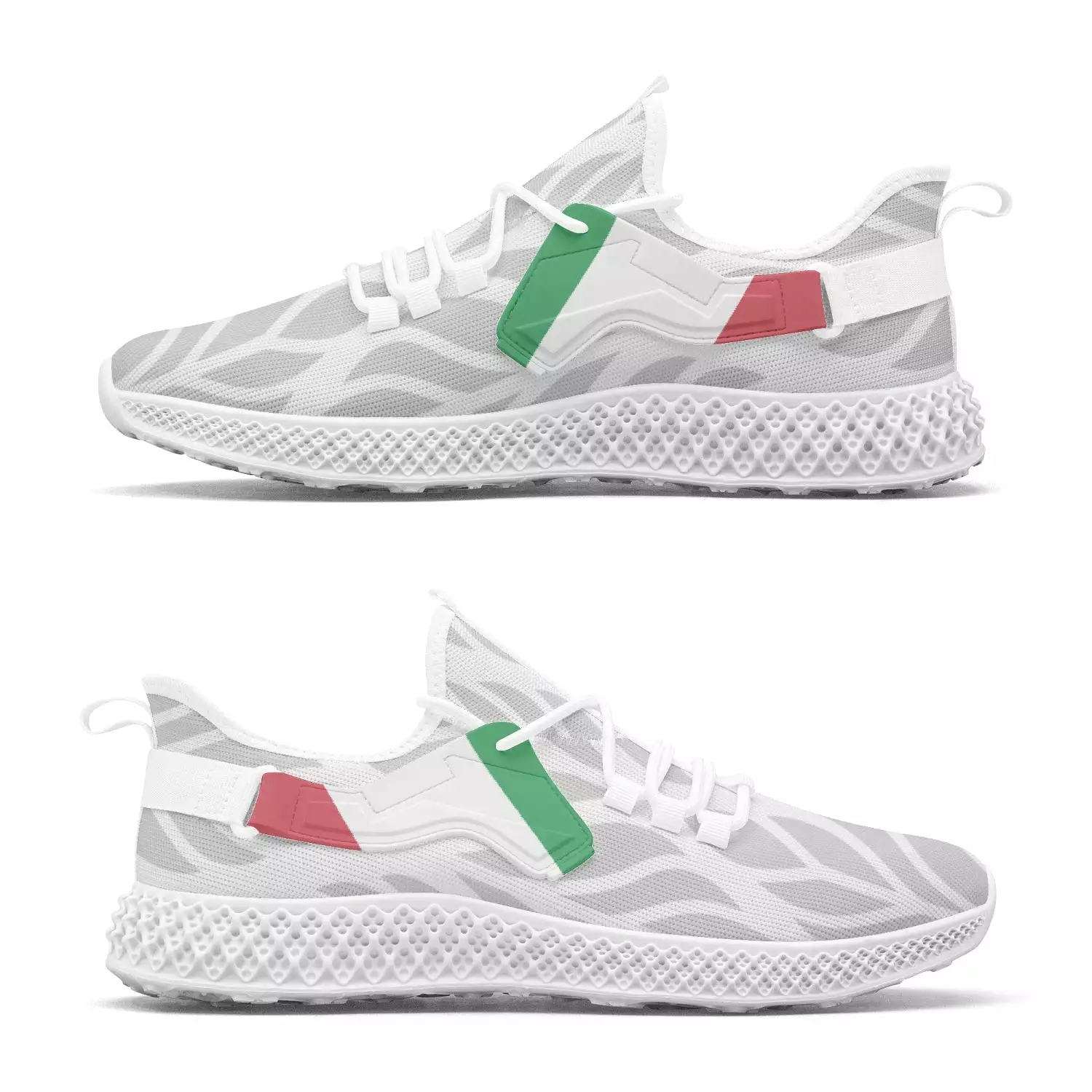 Italia Net Mesh Knit Sneakers Pattern - men/women sizes