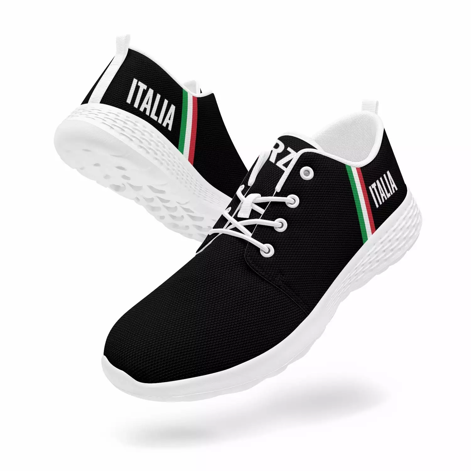 Italy Running Shoes - Forza Italia - Black - men's /women's sizes