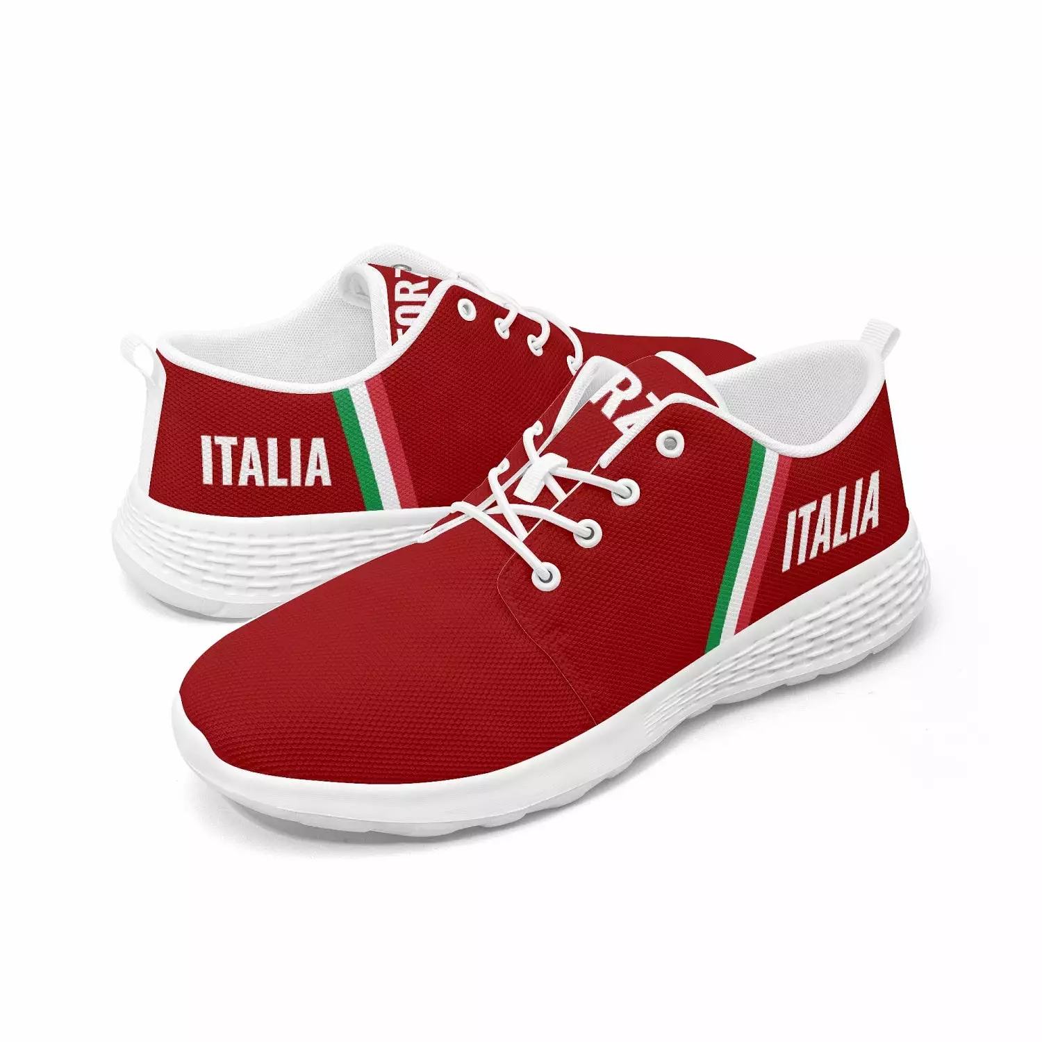 Italy Running Shoes - Forza Italia - Red - men's /women's sizes