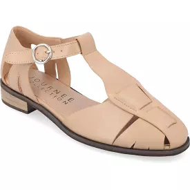 Journee Collection Womens Azzaria Faux Leather Cut Out Ankle Strap