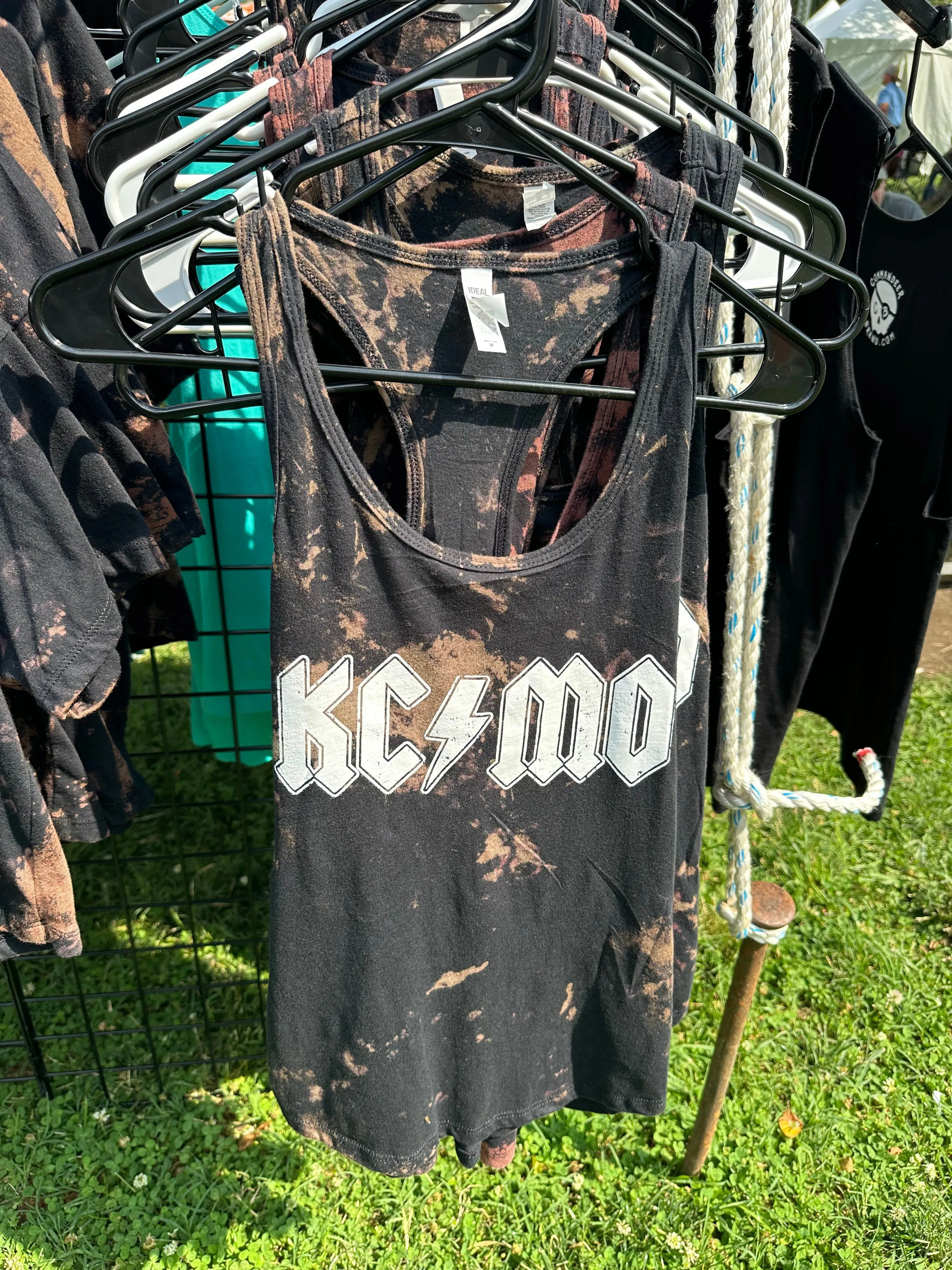 KC/MO Racerback Tank - Bleach Black