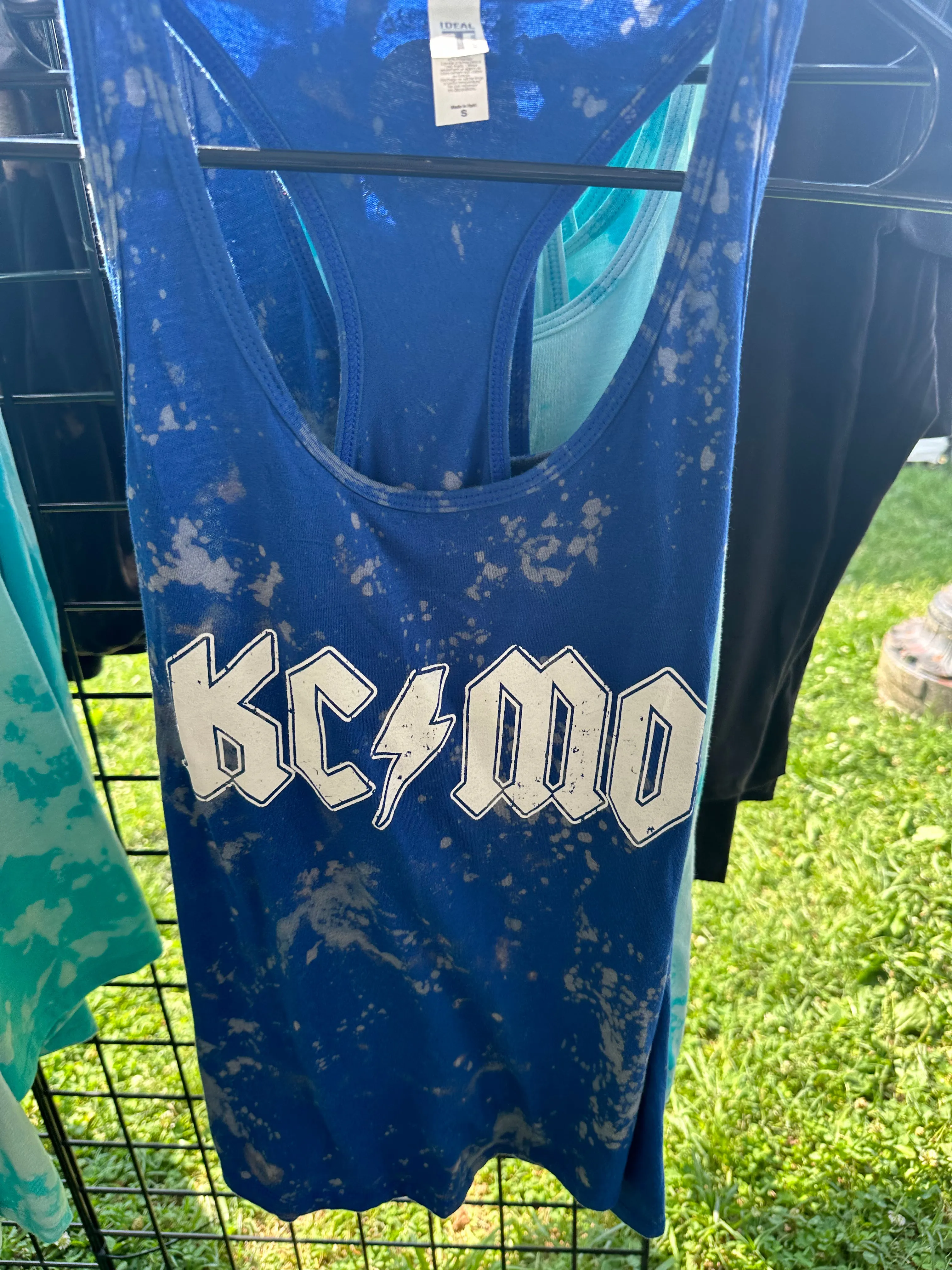 KC/MO Racerback Tank - Bleach Blue