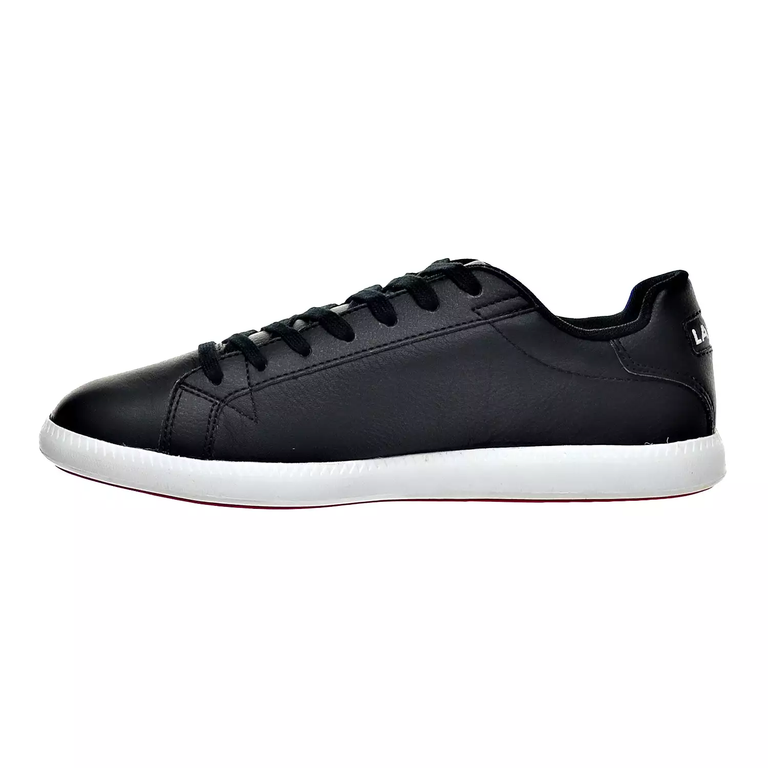 Lacoste Graduate LCR3 SPM Leather/Synthetic Men's Shoe Black/White