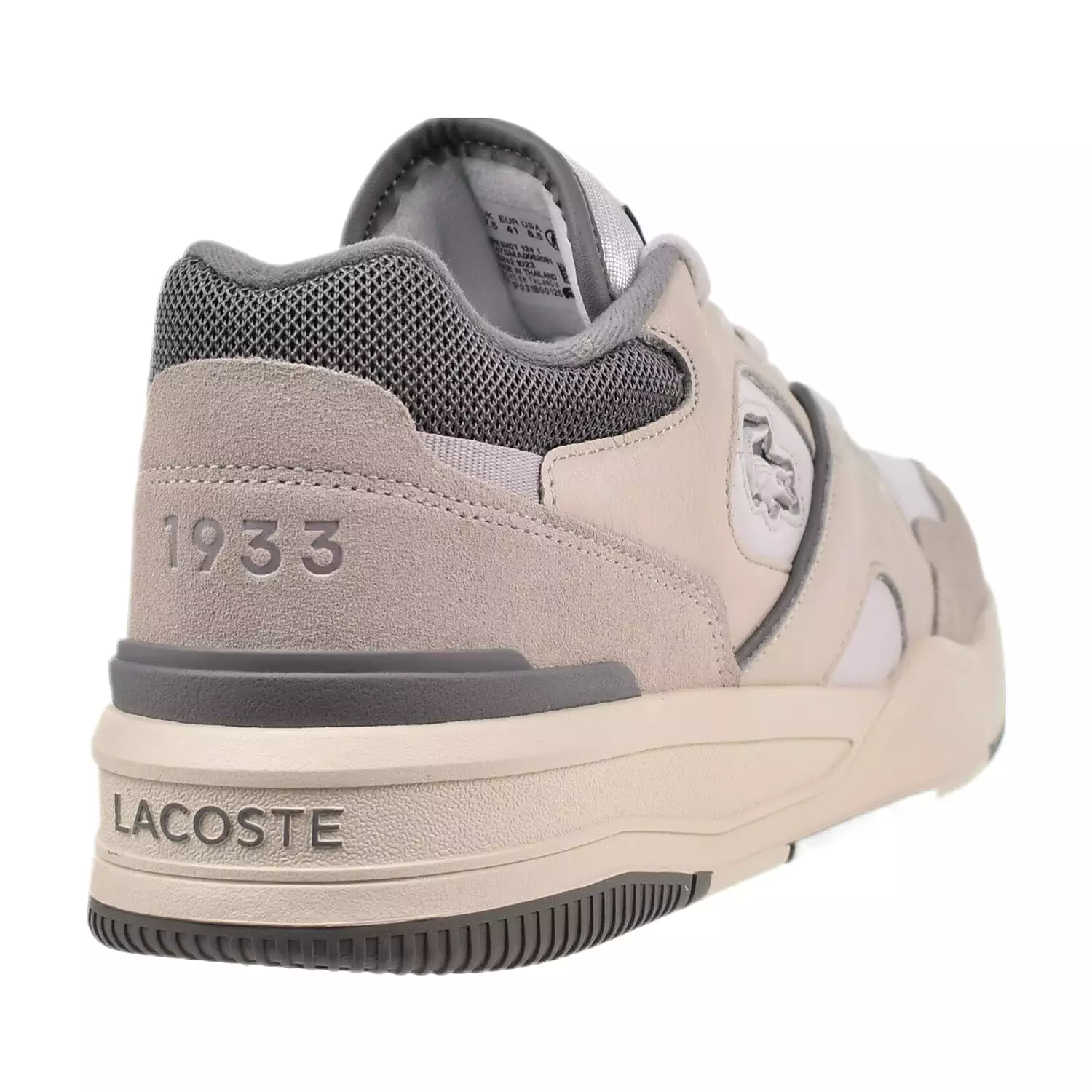 Lacoste Lineshot Leather Men's Shoes White-Grey