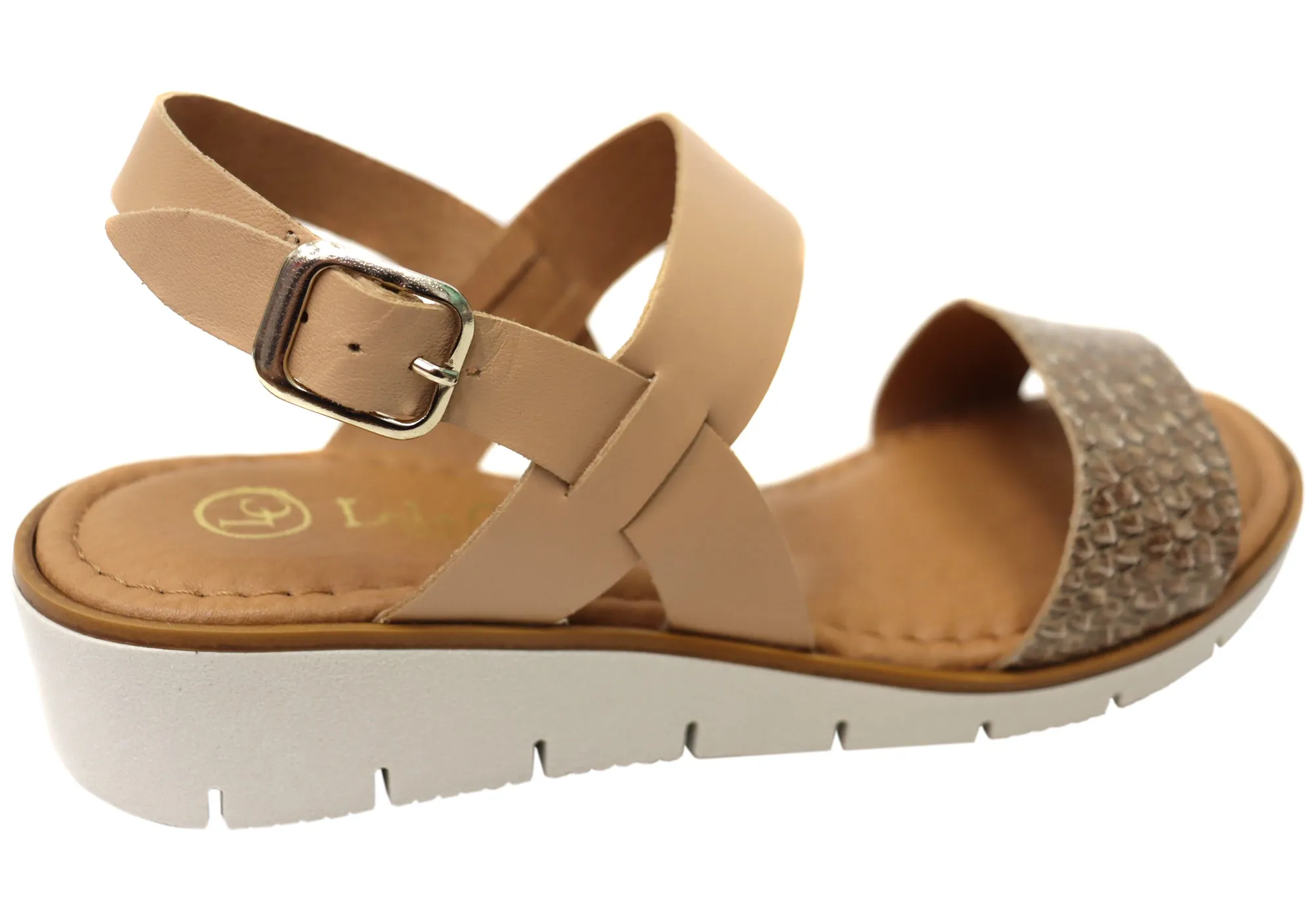 Lola Canales Amanda Womens Comfortable Leather Sandals Made In Spain