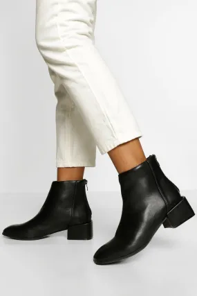 Low Block Heel Shoe Boot