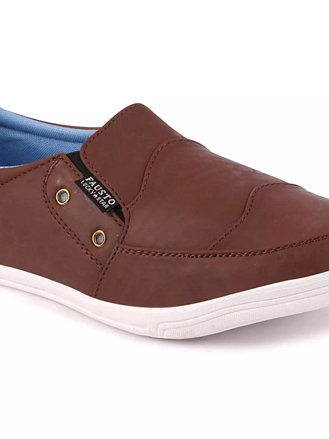 Men Brown Casual Slip-On Loafers