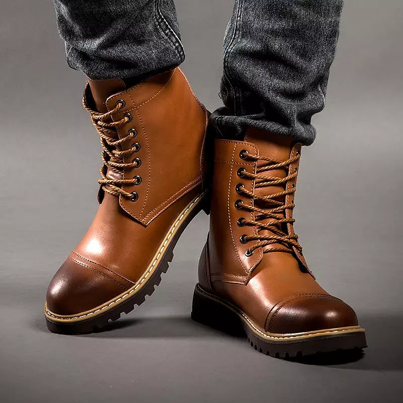 Men Casual Leather Boots