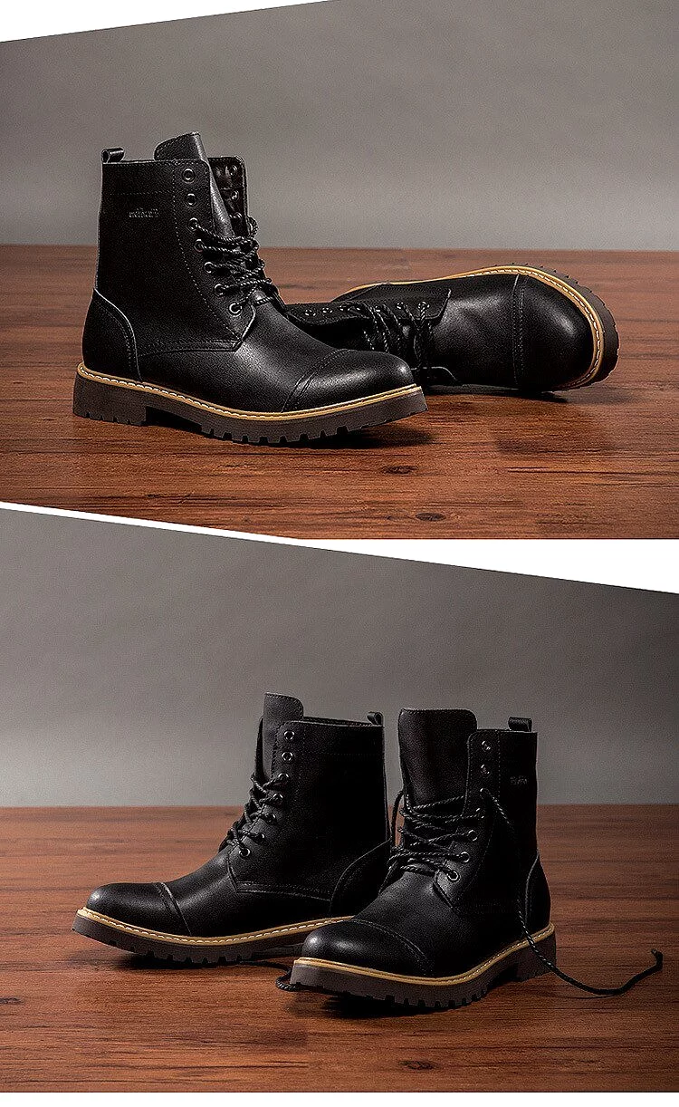 Men Casual Leather Boots