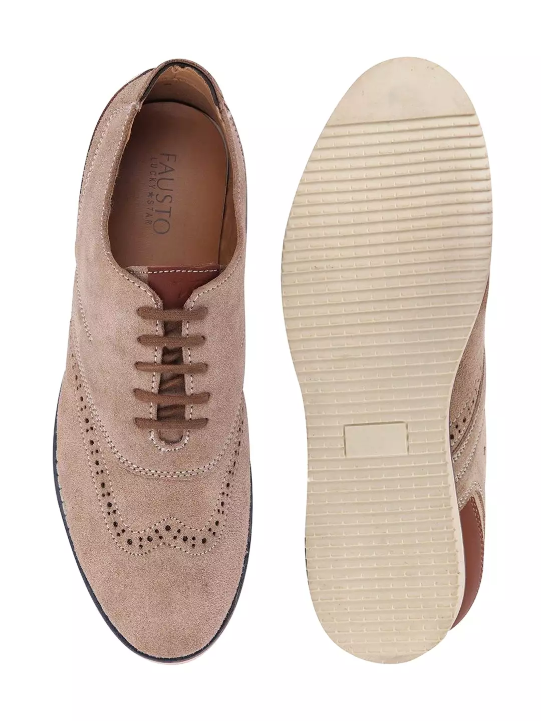 Men Cheeku Suede Leather Oxford Casual Shoes