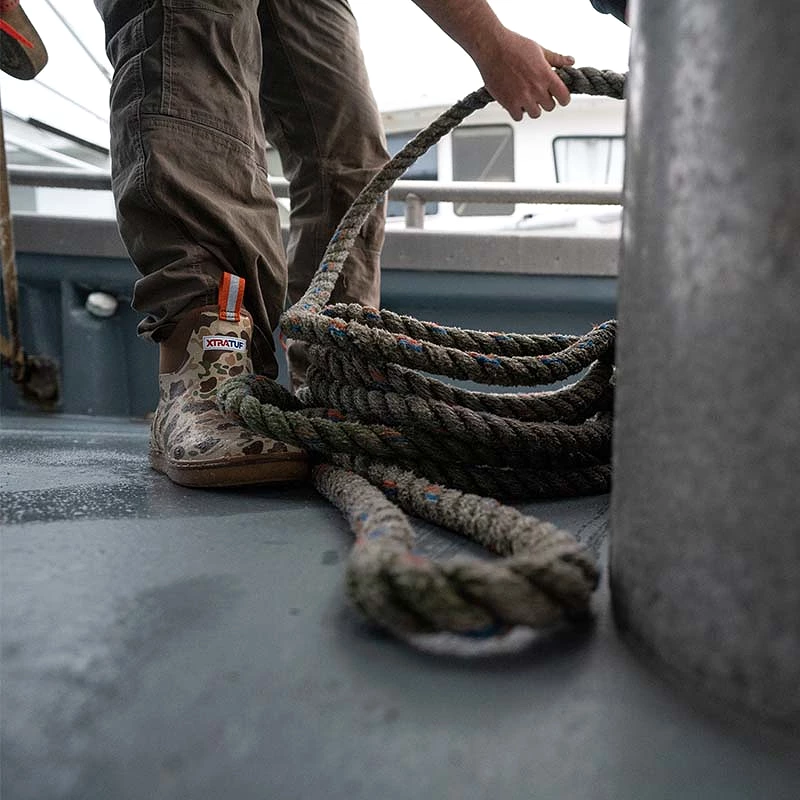 Men's 6 Inch Deck Ankle Boot in Duck Camo