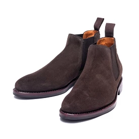 Men's Chelsea Boots / Dark Brown Suede 98411