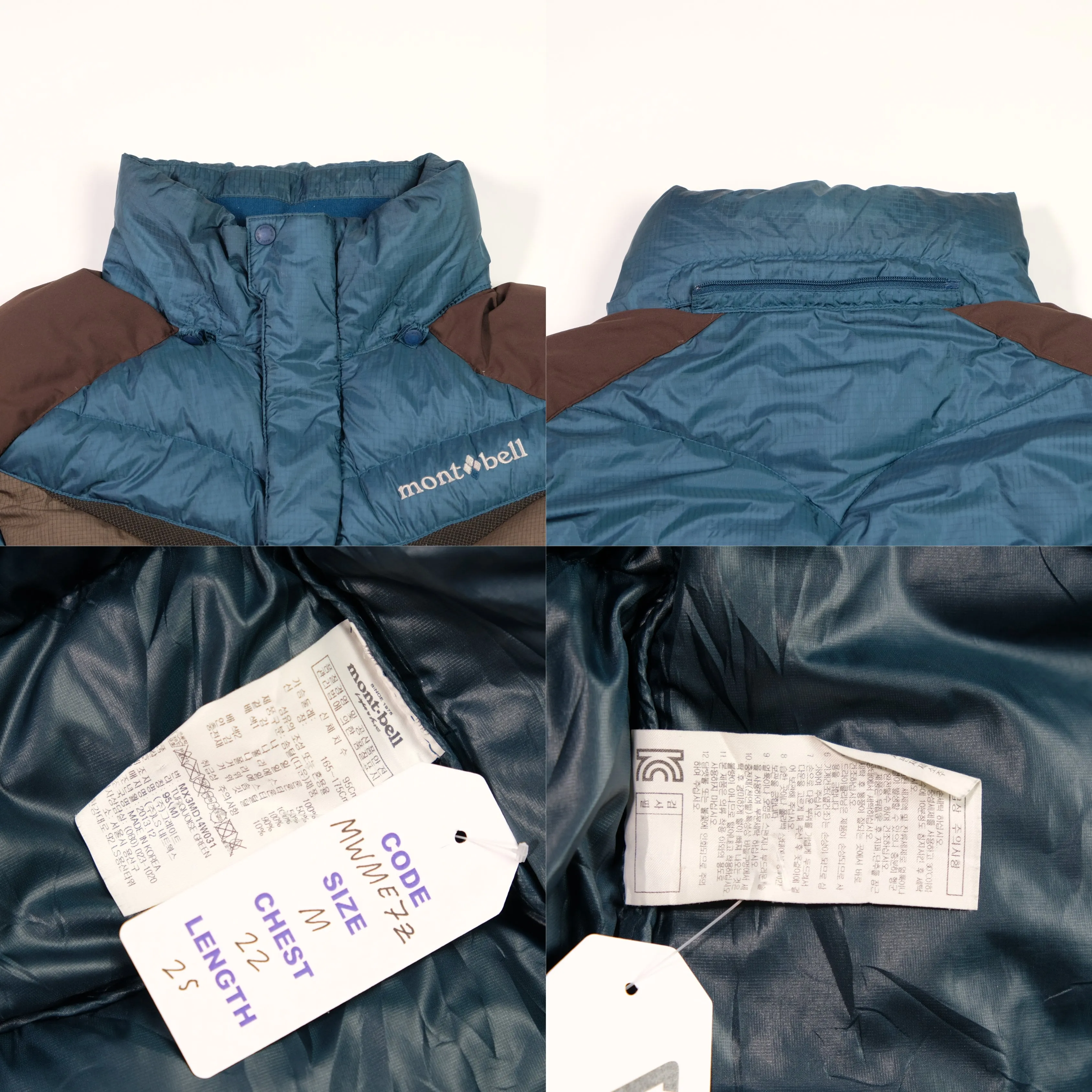 Montbell EX 800 Vintage Puffer Jacket Medium