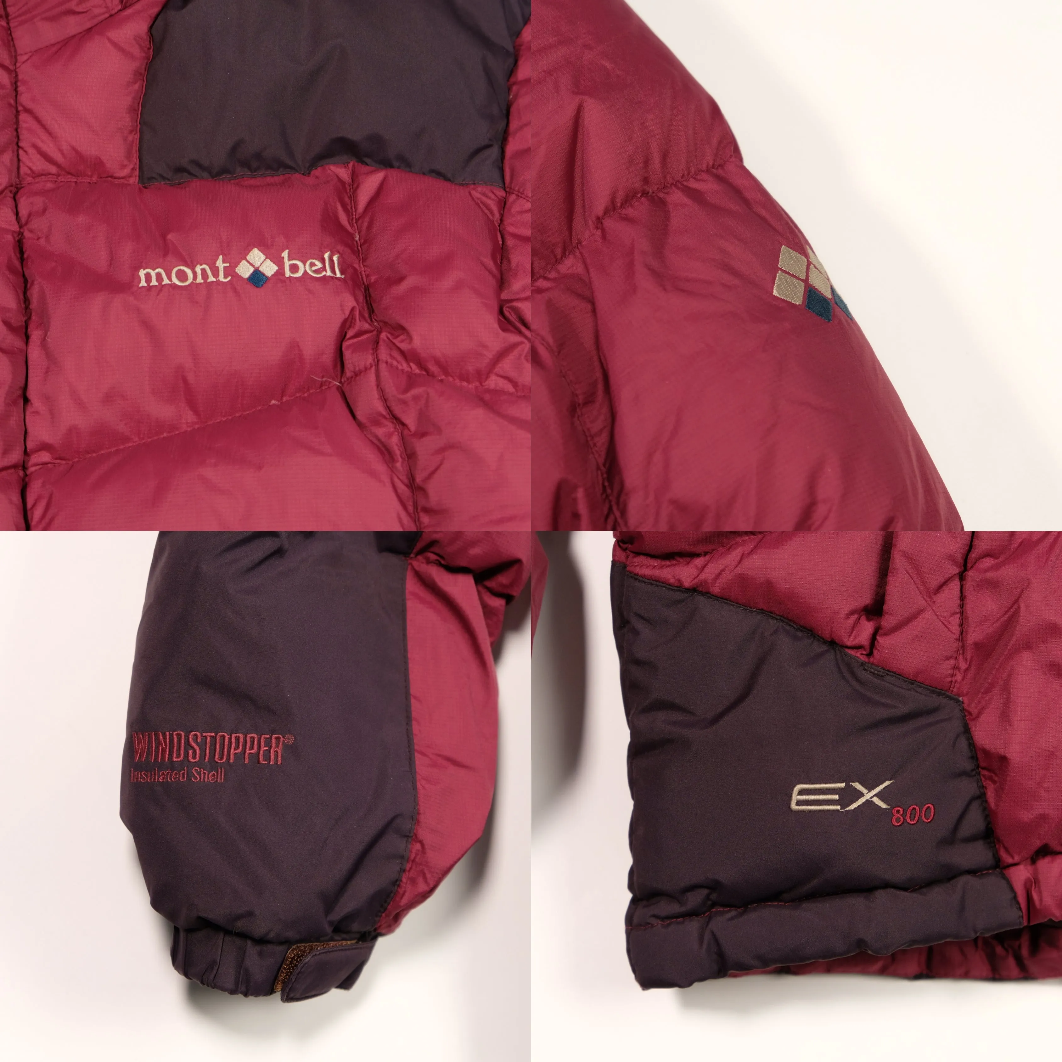 Montbell EX 800 Windstopper Vintage Puffer Jacket Medium