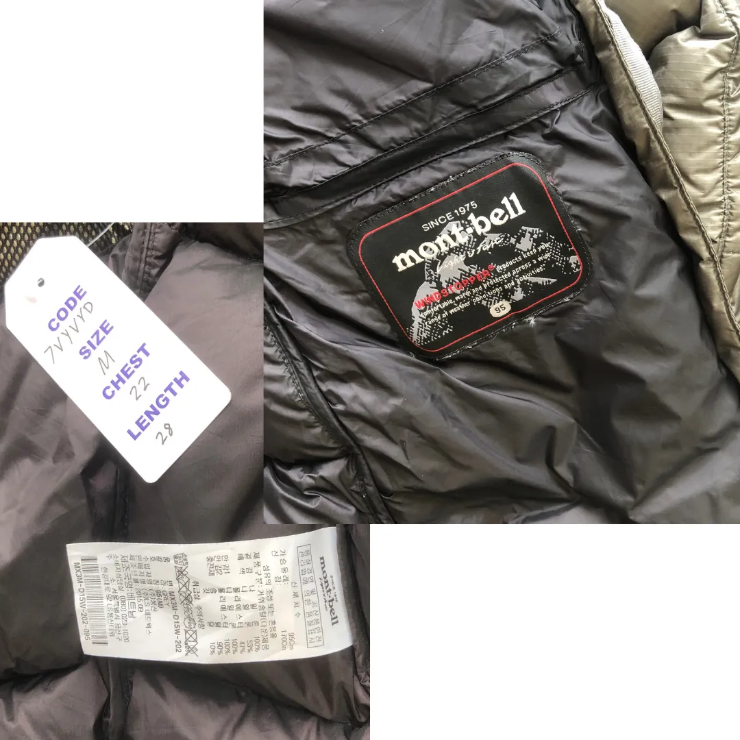 Montbell Vintage Puffer Jacket Medium