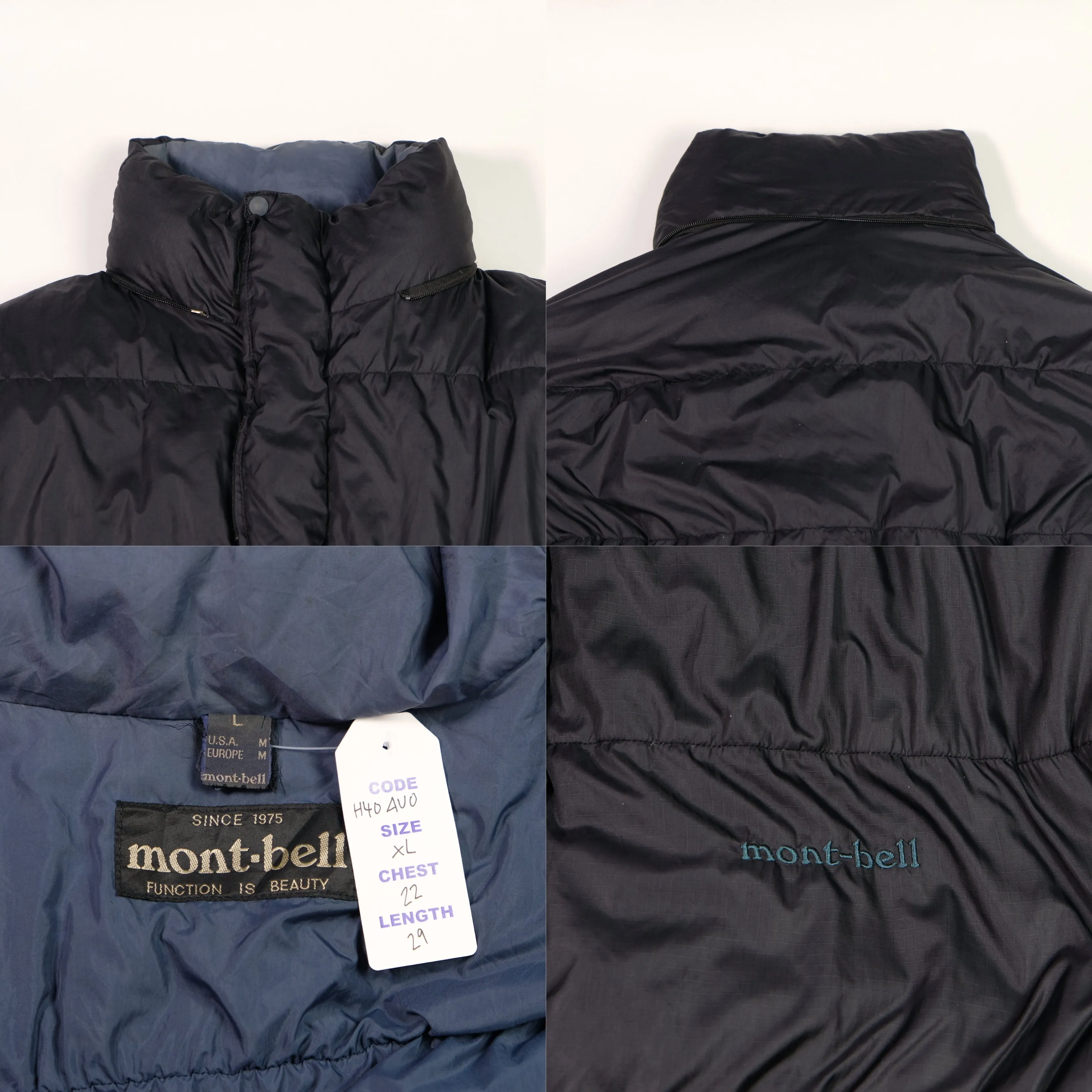 Montbell Vintage Puffer Jacket XL