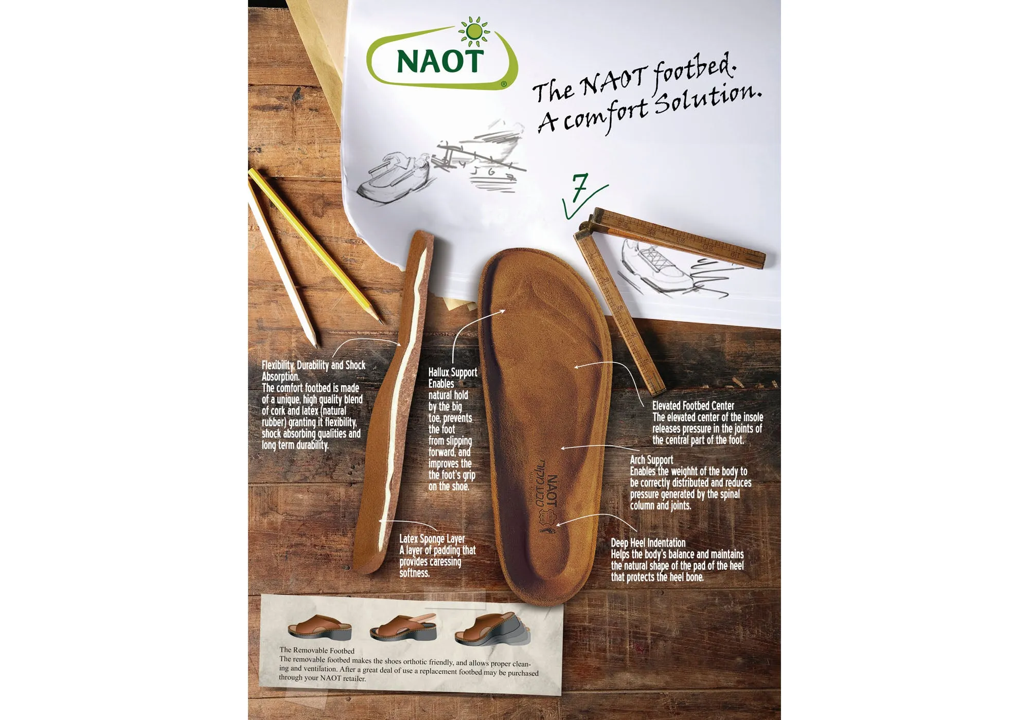 Naot Arthur Mens Comfort Adjustable Orthotic Friendly Leather Sandals