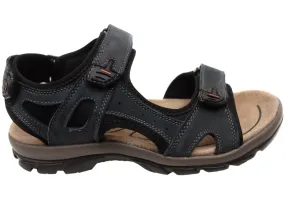 Natural Comfort Clift Mens Leather Adjustable Strap Sandals