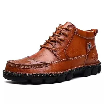 New Autumn Winter Cow Leather Men's Boots