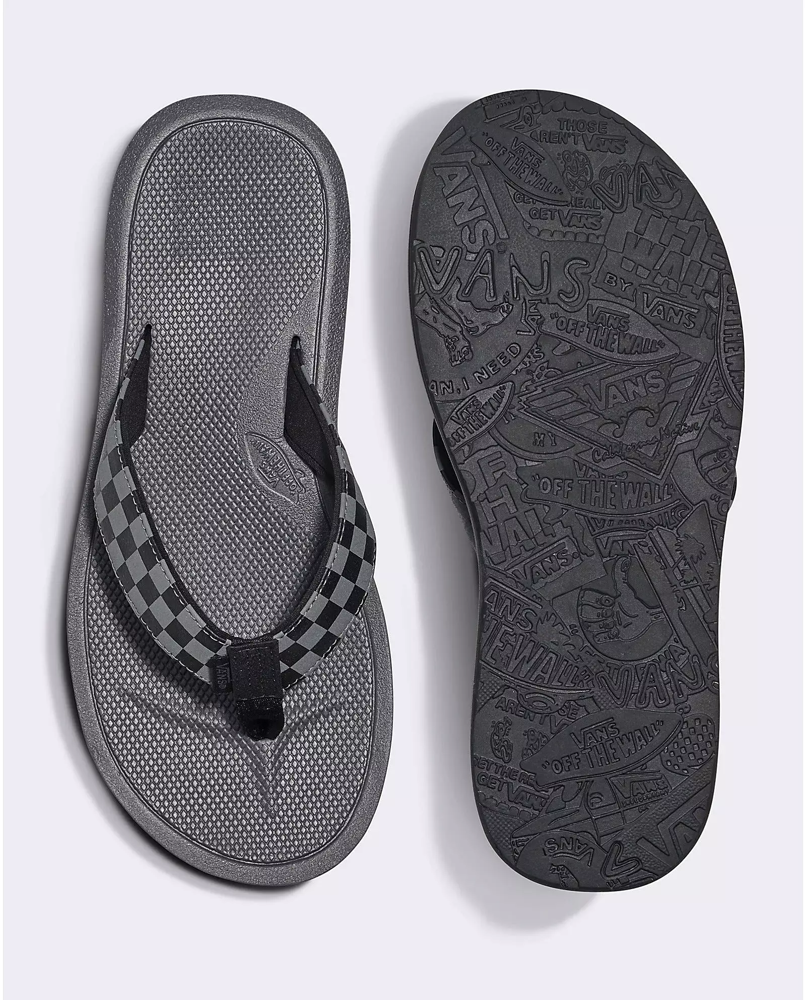 Nexpa Synthetic Checkerboard Black/Pewter Sandals