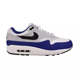 Nike Air Max 1 Men's Shoes White-Black-Deep Royal Blue