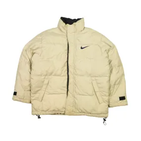 Nike Vintage 1990s Beige Puffer Jacket Medium/Large