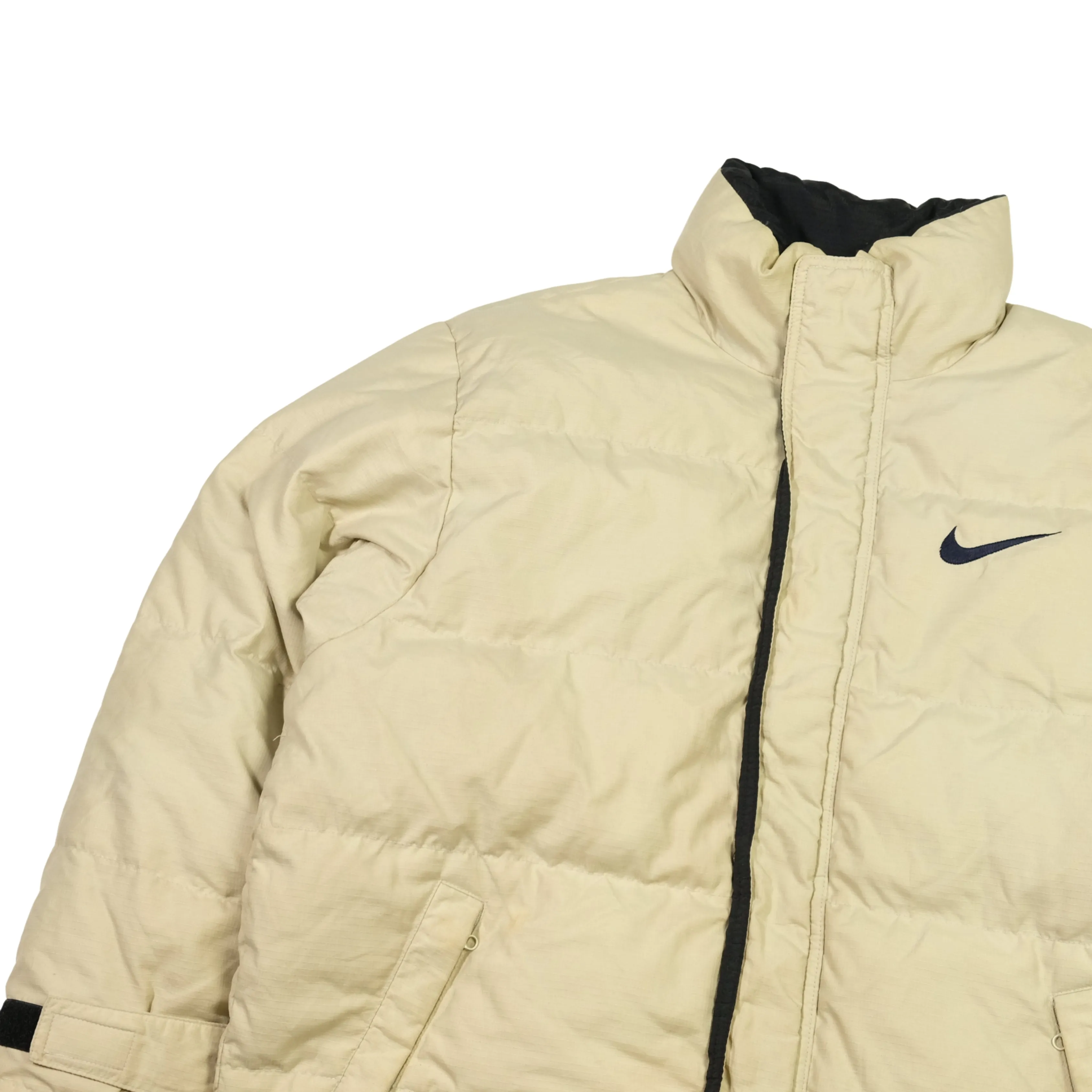 Nike Vintage 1990s Beige Puffer Jacket Medium/Large