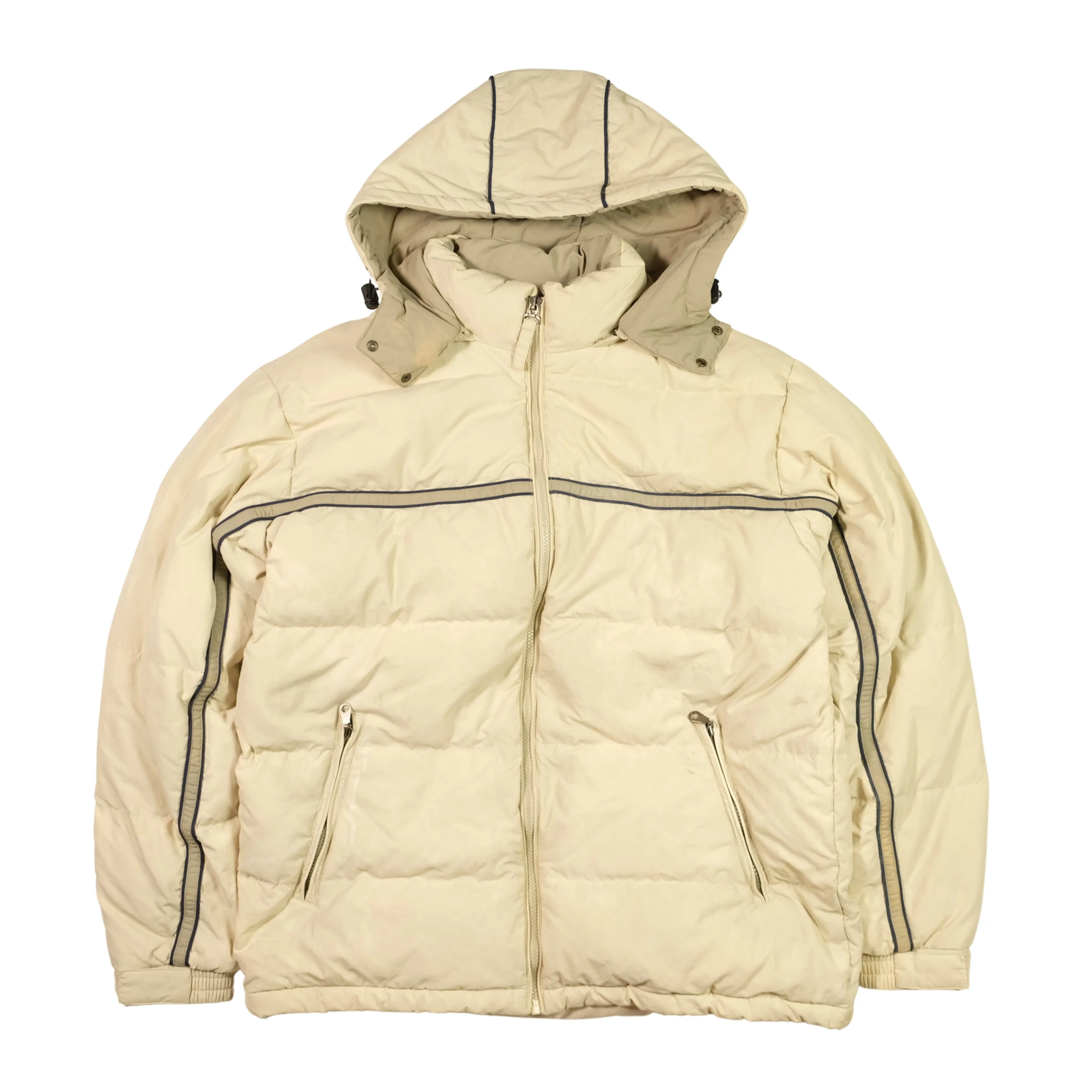 Nike Vintage 2000s Beige Puffer Jacket Large/XL