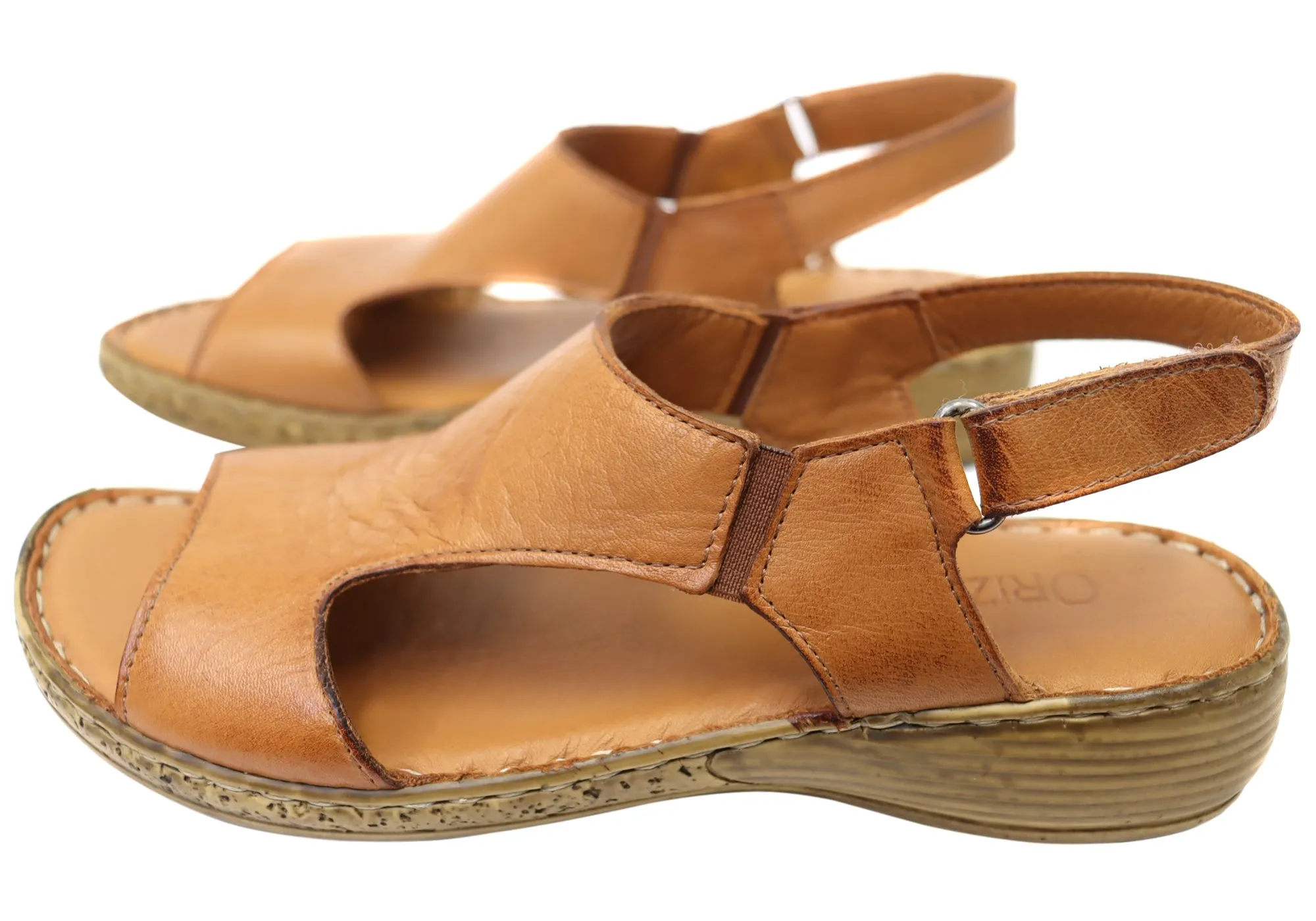 Orizonte Lumi Womens Comfortable European Leather Sandals