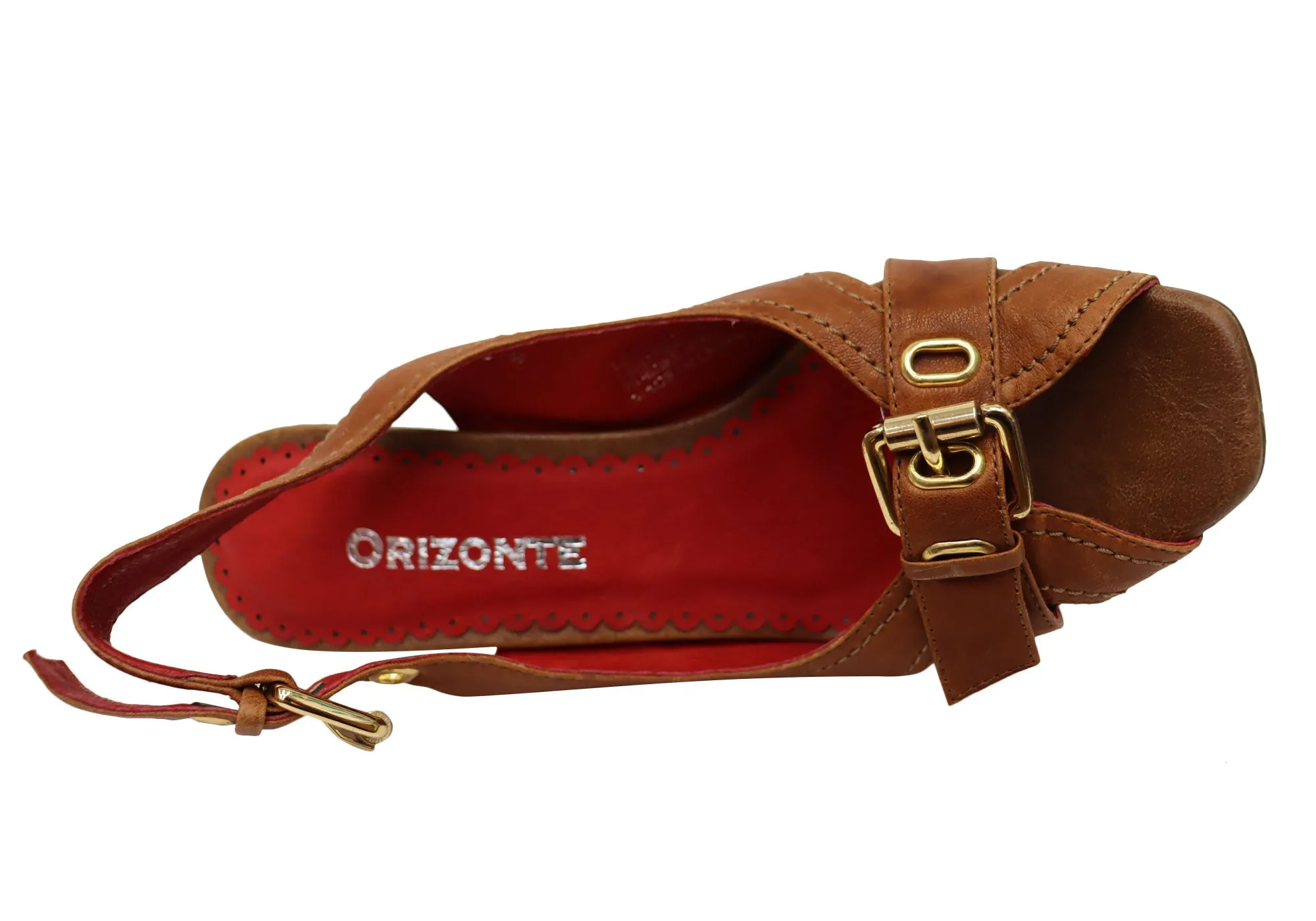 Orizonte Palms Womens Leather Heel Sandals