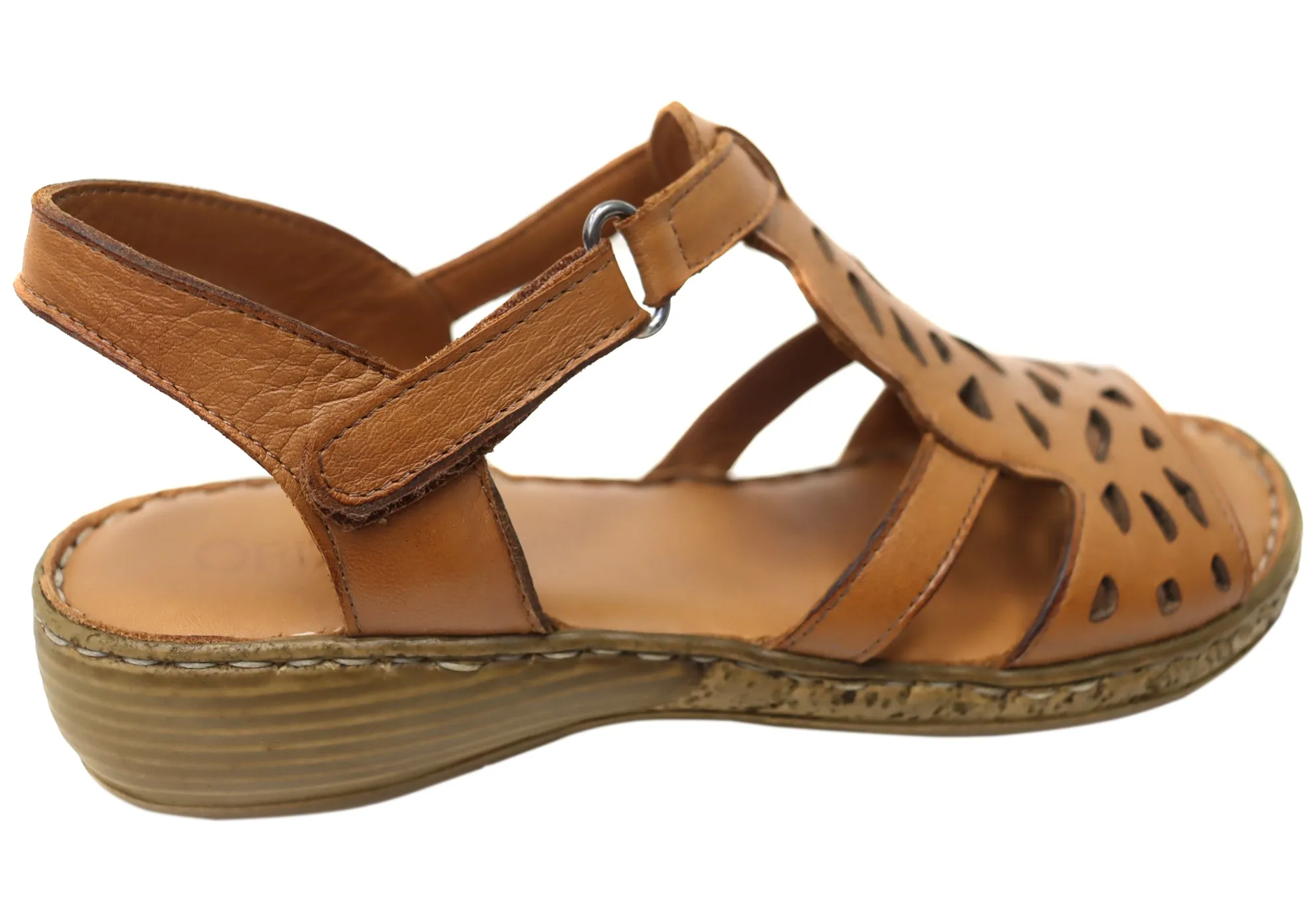 Orizonte Raya Womens Comfortable European Leather Sandals