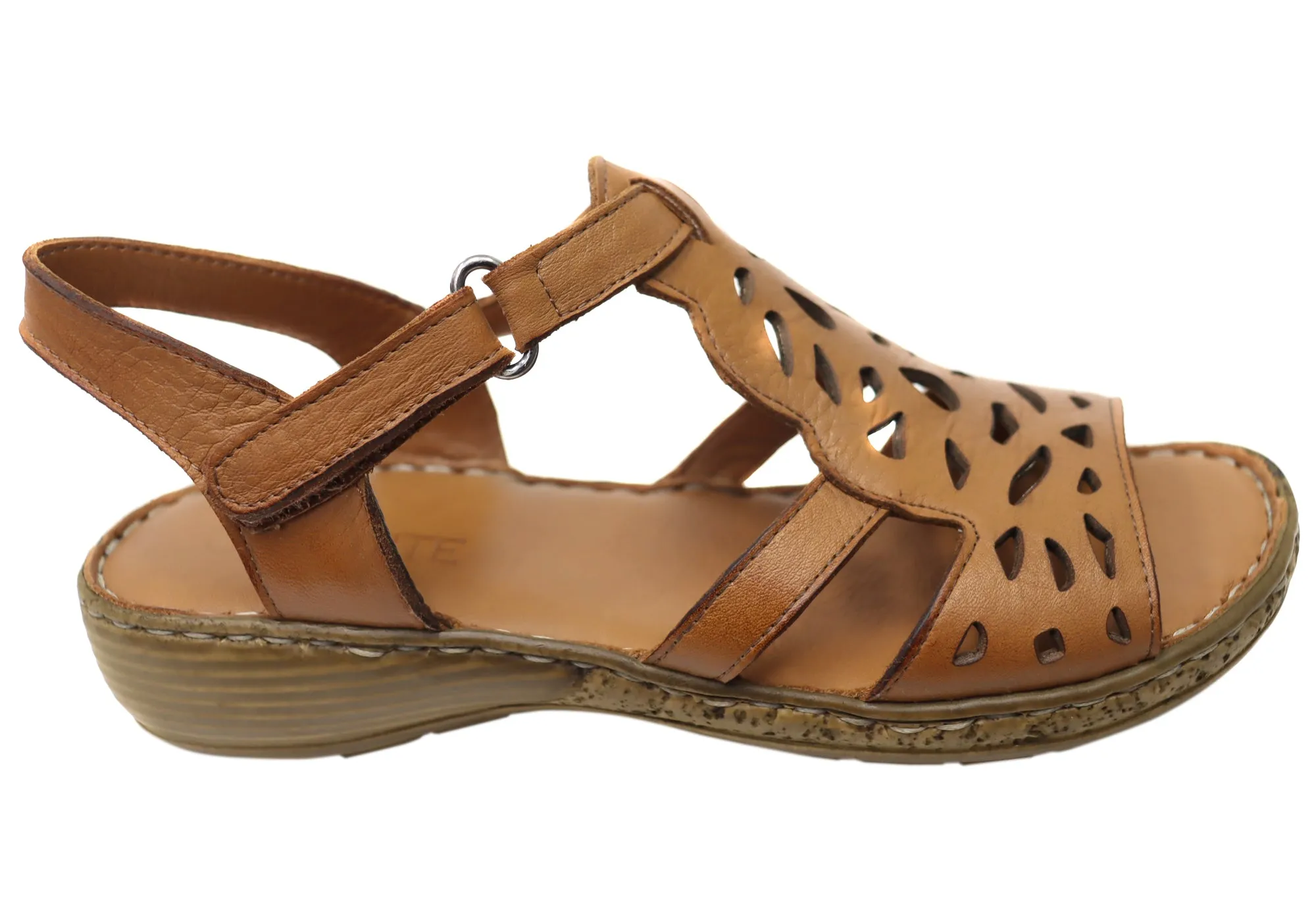 Orizonte Raya Womens Comfortable European Leather Sandals