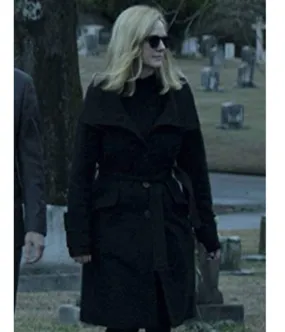 Ozark Laura Linney Black Wool Coat