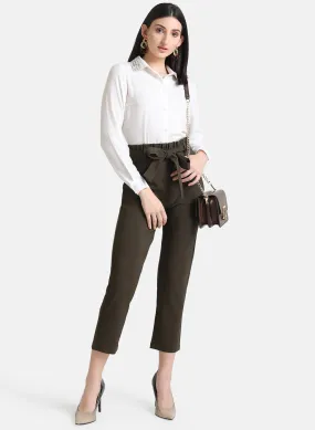 Paper Bag Culottes With Belt