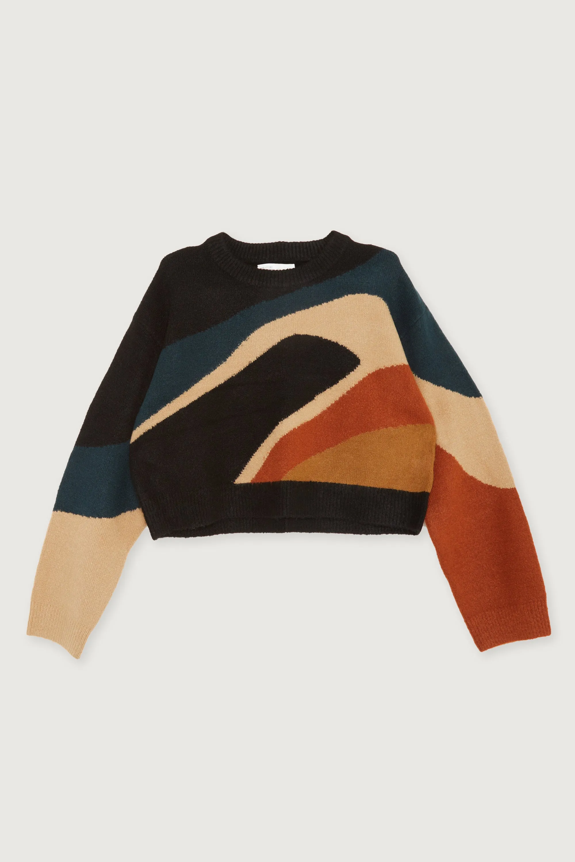 PATTERNED INTARSIA SWEATER