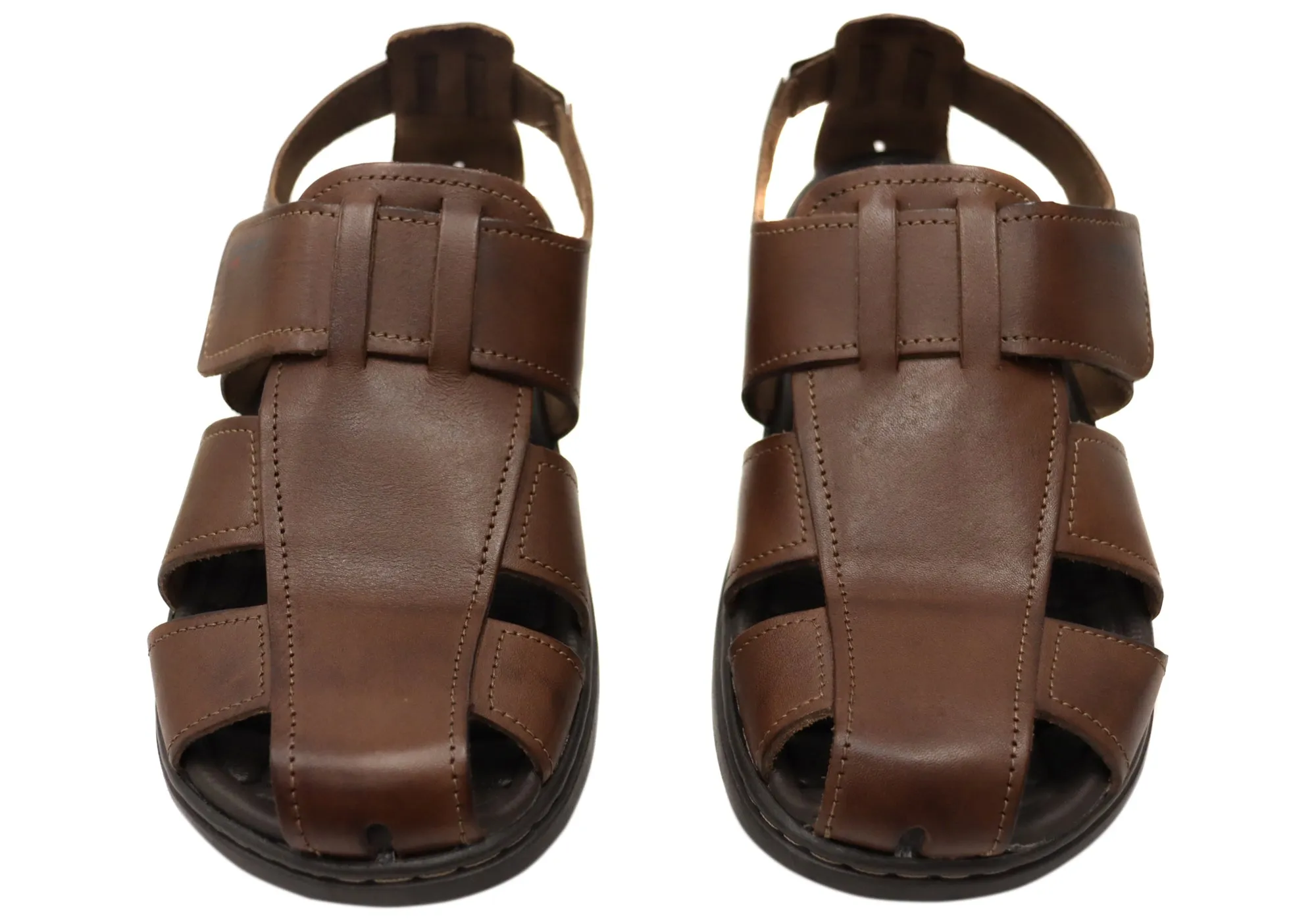 Pegada Kedge Mens Leather Comfortable Sandals Made In Brazil