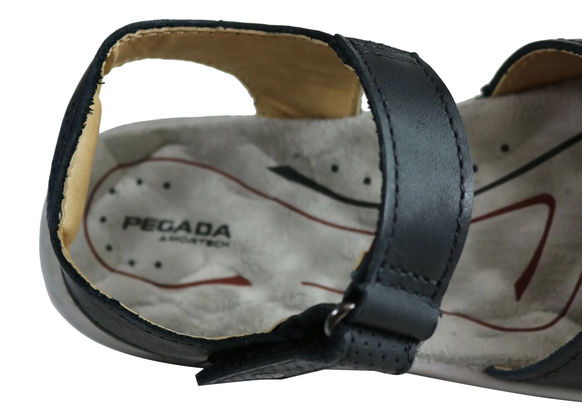 Pegada Marie Womens Comfortable Cushioned Adjustable Leather Sandals