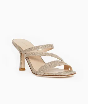 Pelle Moda  Ostin Strappy Heeled Slide Sandals