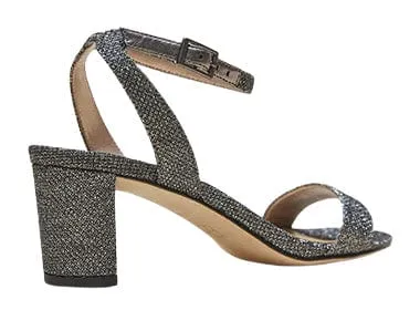 Pelle Moda Pewter MOIRA 2 Low Heel Dress Sandal