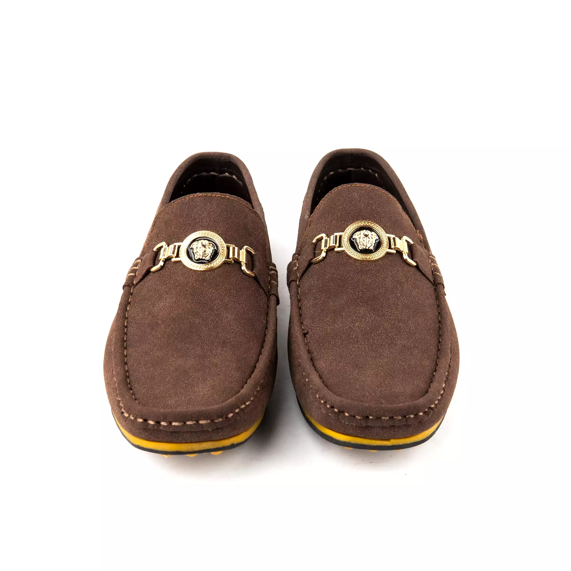 Premium PU Leather Spiral Styled Buckle Moccasins