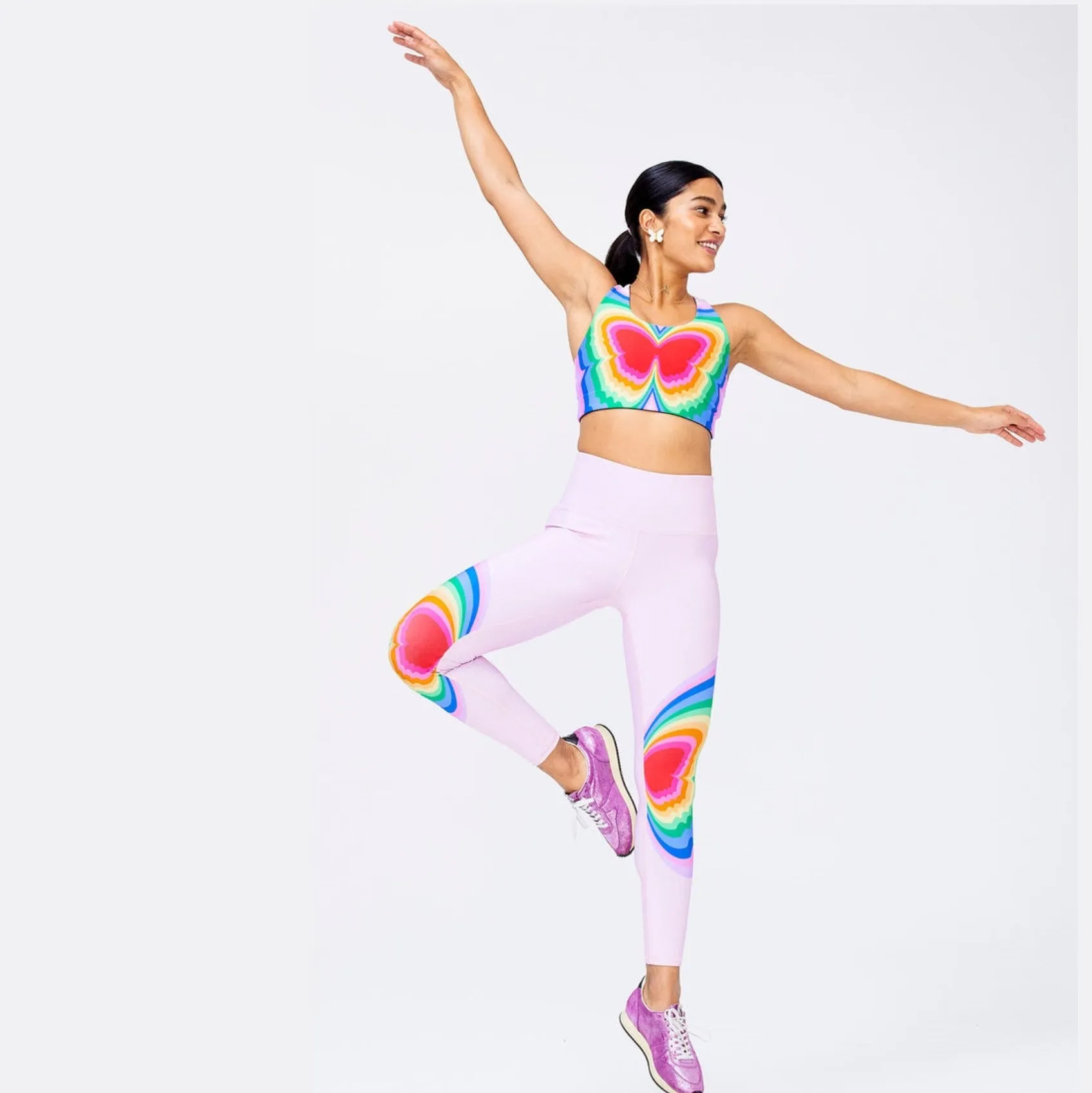 Psychedelic Butterfly Duoknit Leggings