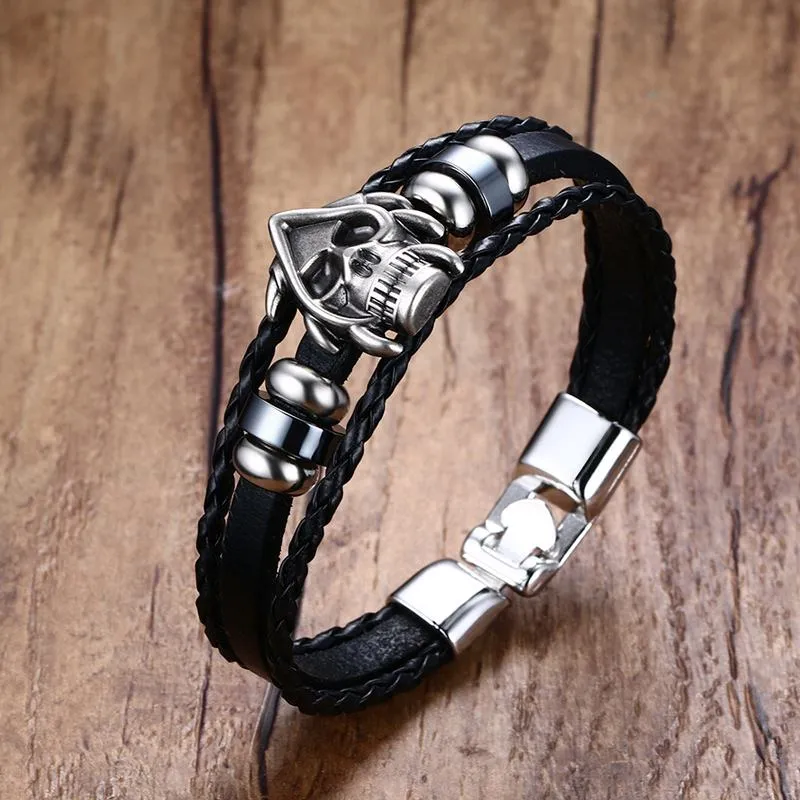 Punk Skull Men Bracelet