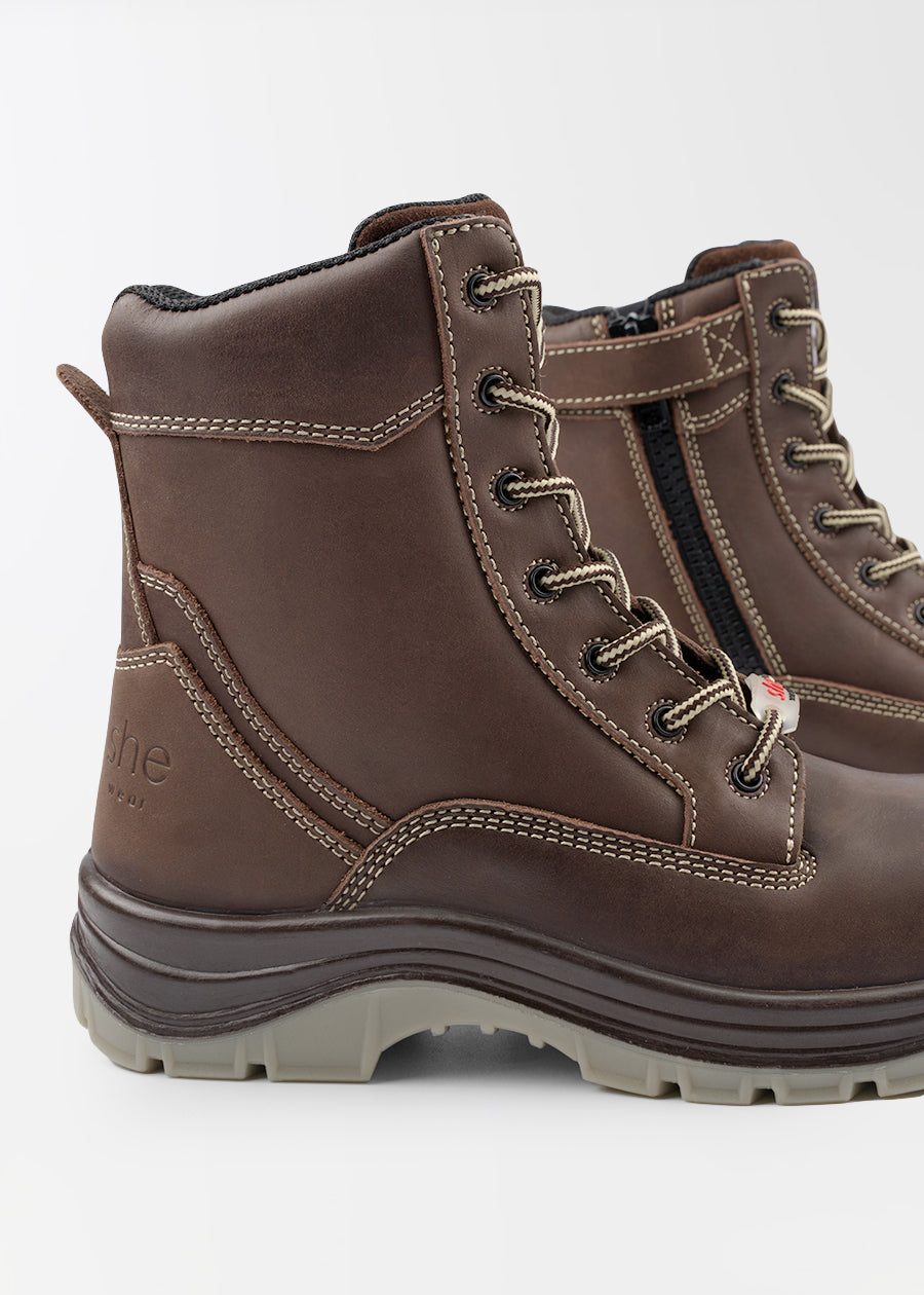 Pursues: women's safety work boots (zip)