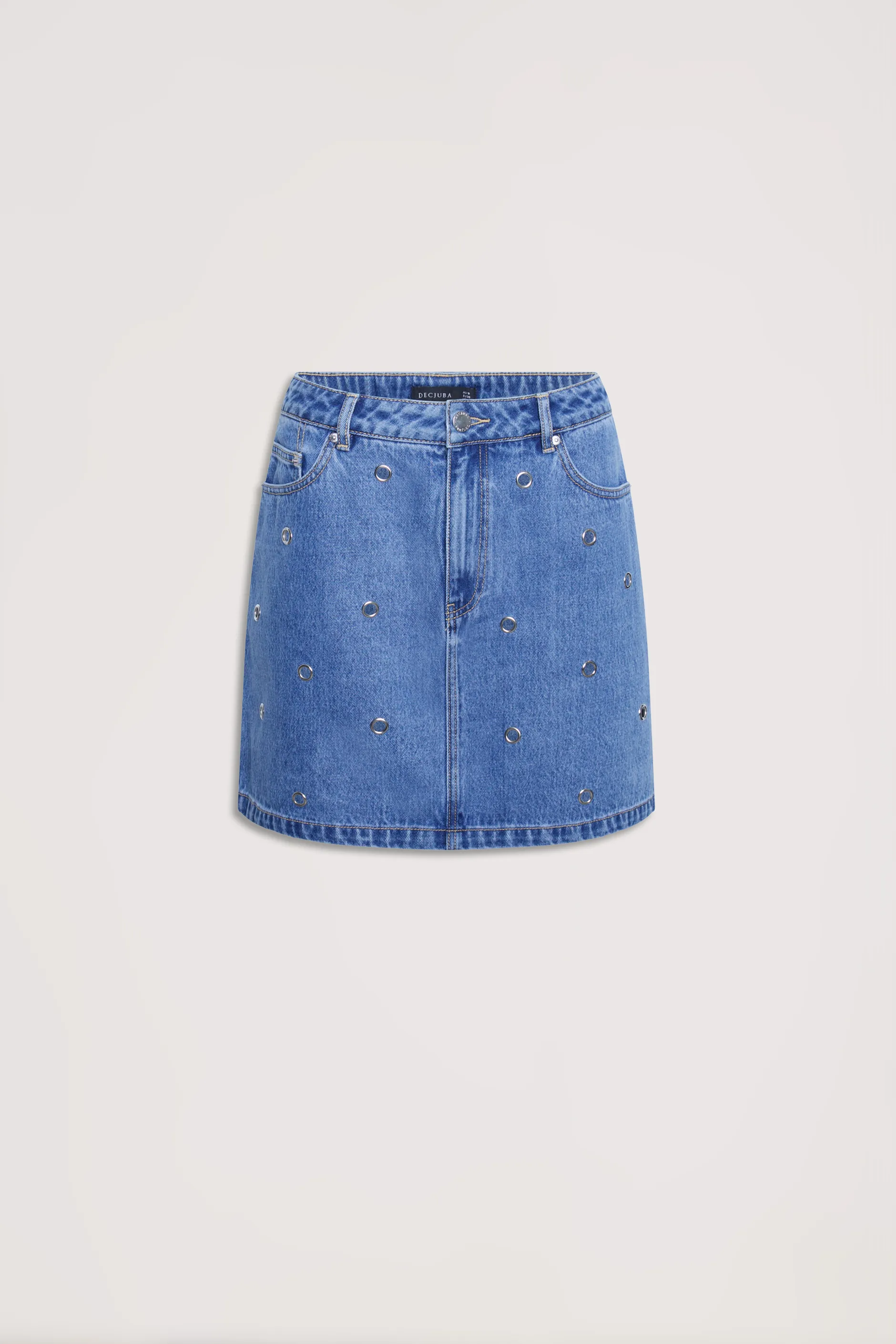 Rani Eyelet Denim Mini Skirt