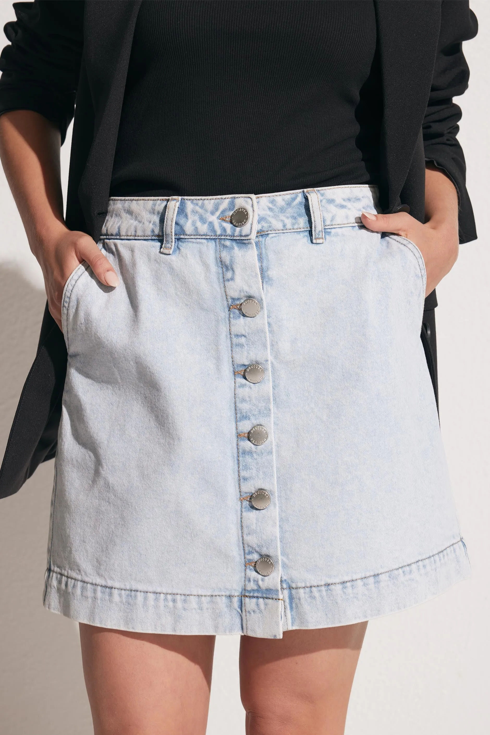 Renee Denim Mini Skirt