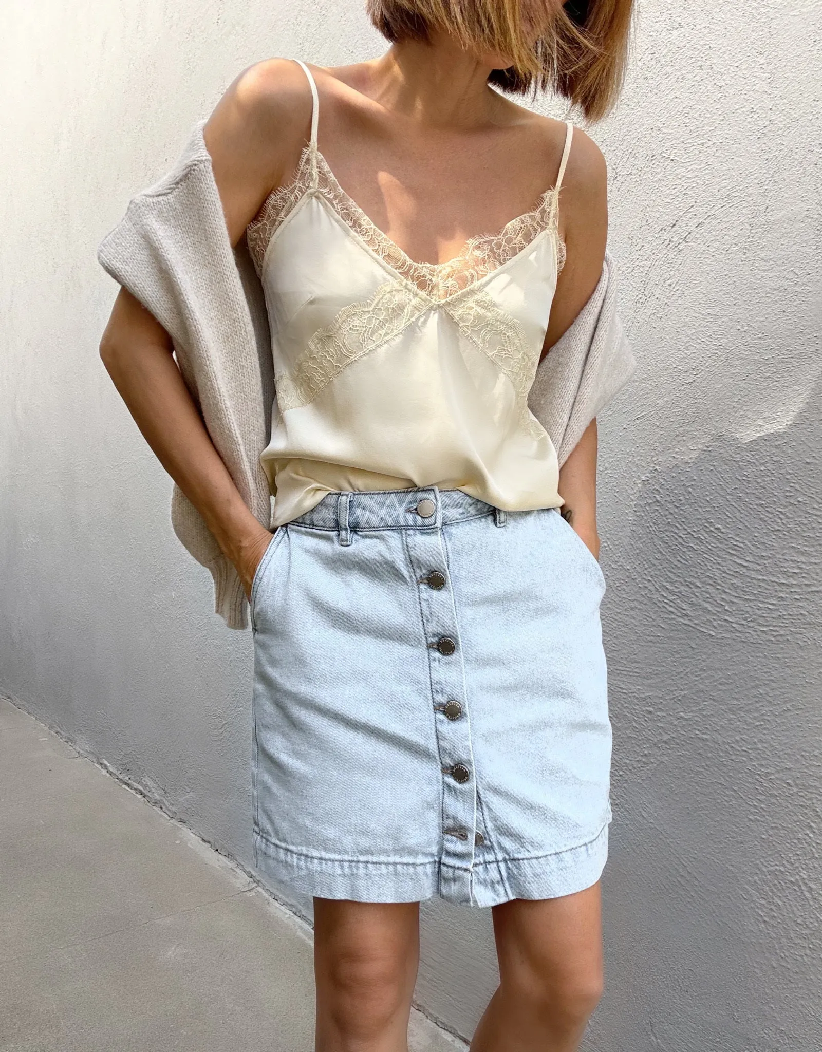 Renee Denim Mini Skirt